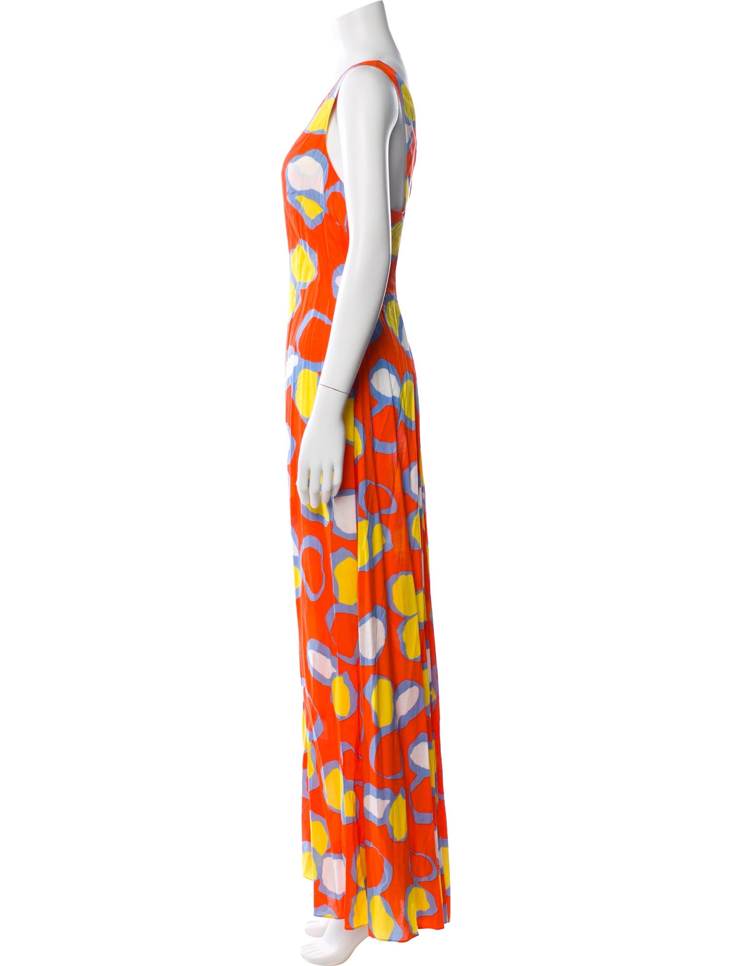 Diane von Furstenberg Floral Print Long Dress