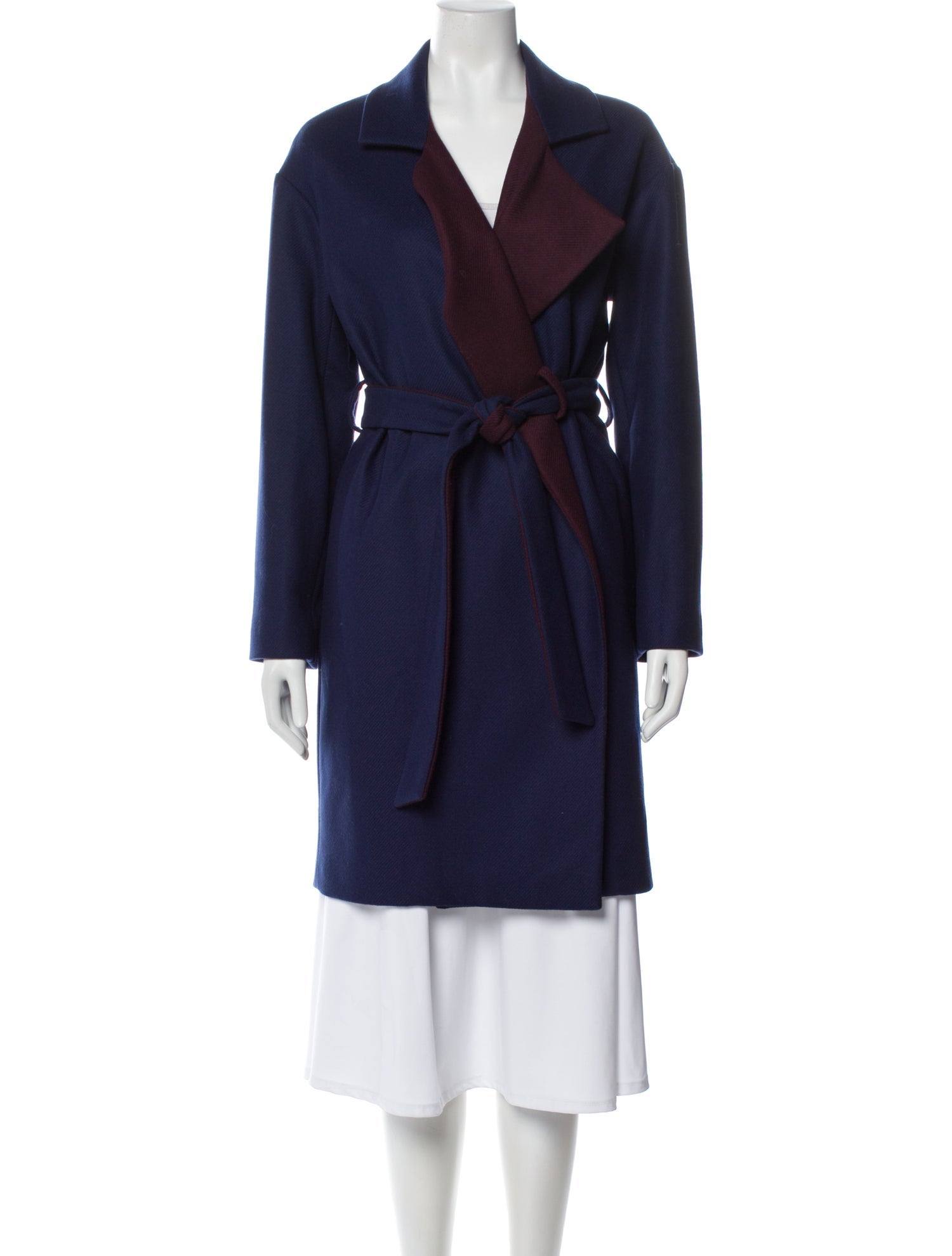 Diane von Furstenberg Virgin Wool Trench Coat