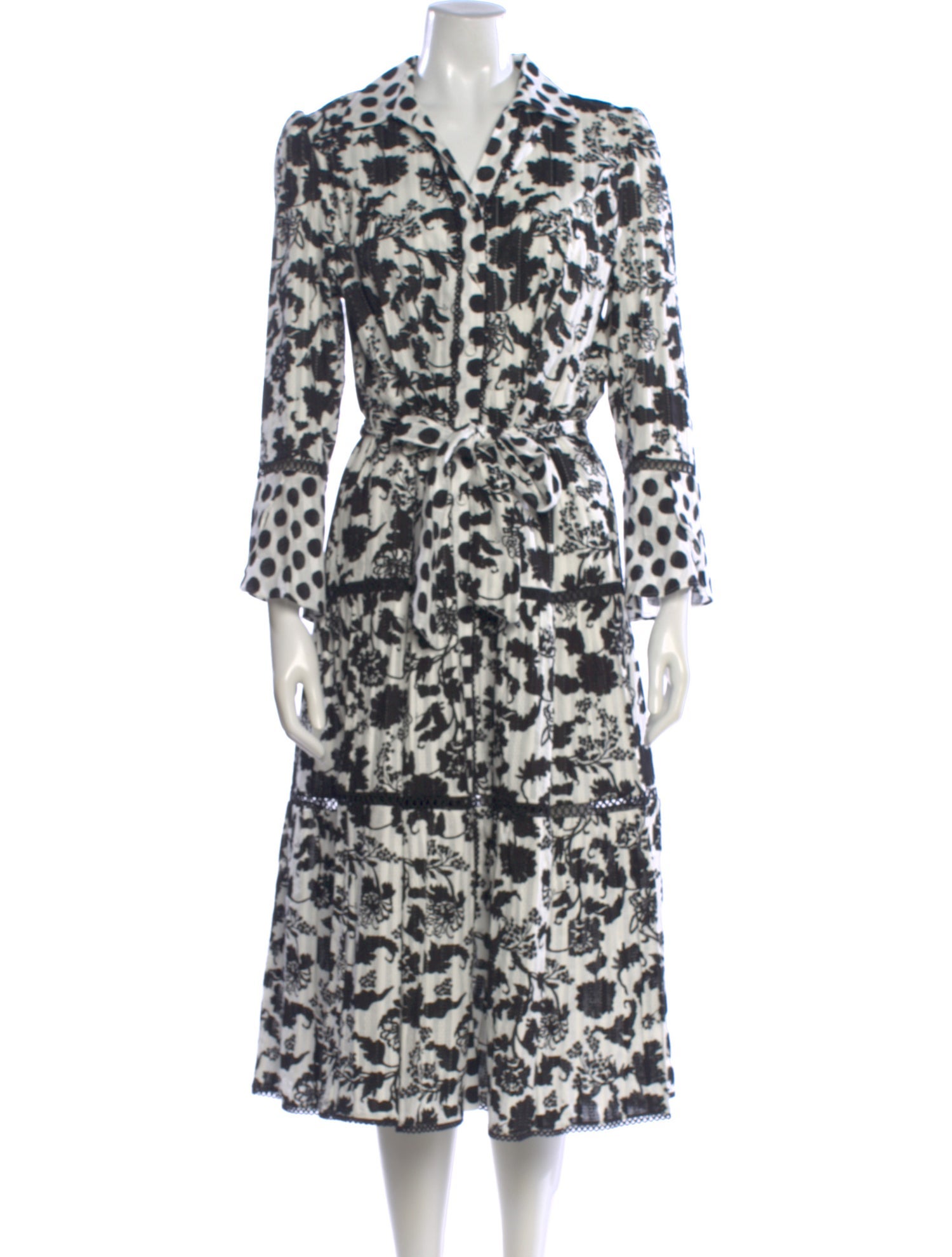 Diane von Furstenberg Printed Long Dress w/ Tags