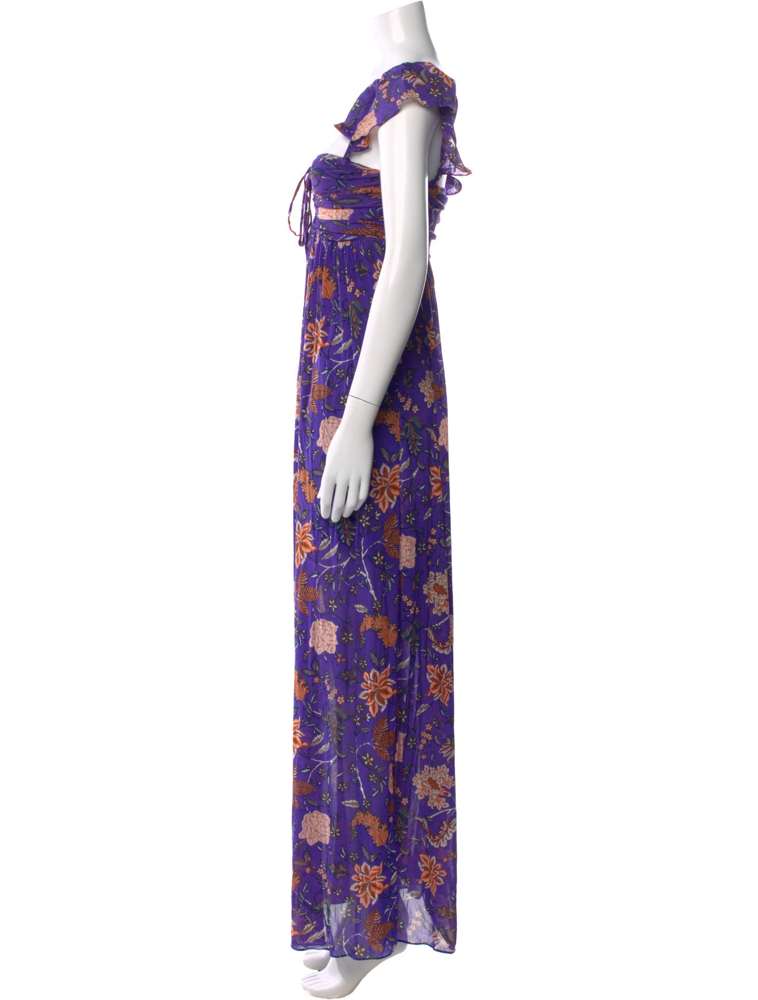 Diane von Furstenberg Floral Print Long Dress