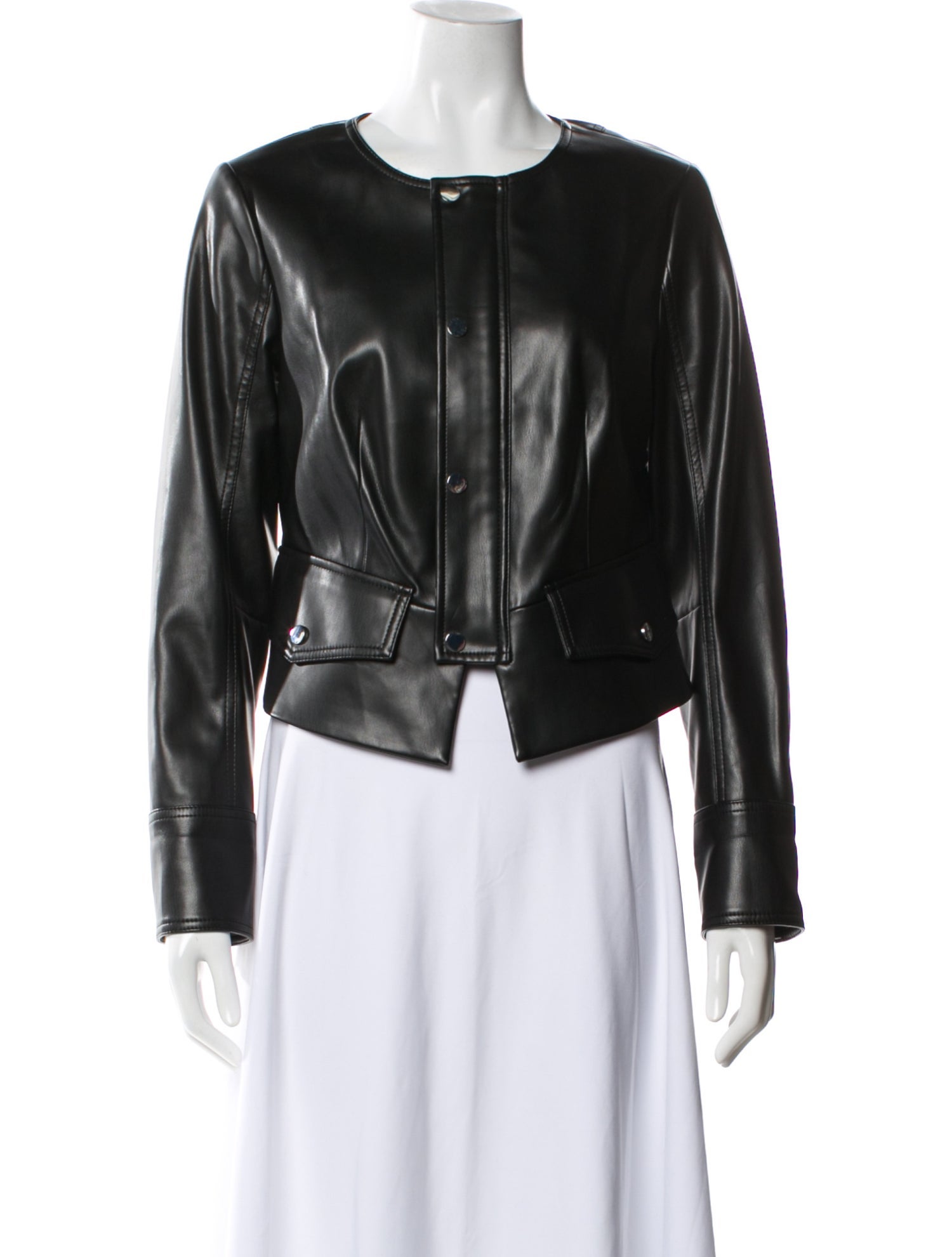 Diane von Furstenberg Leather Biker Jacket