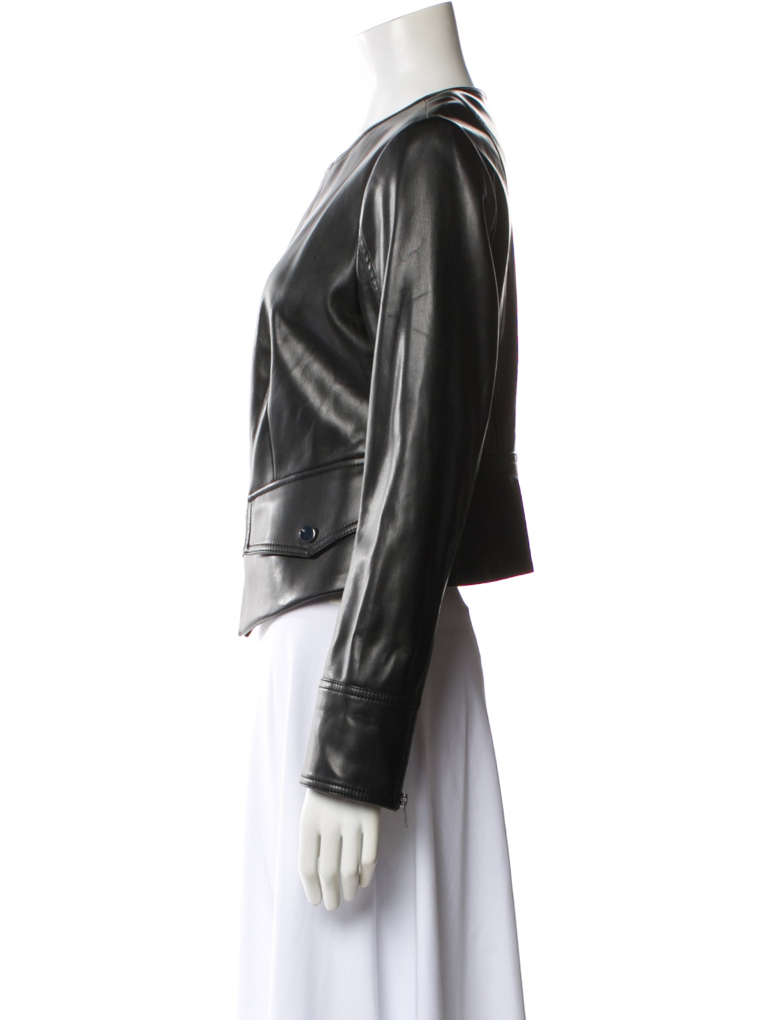 Diane von Furstenberg Leather Biker Jacket