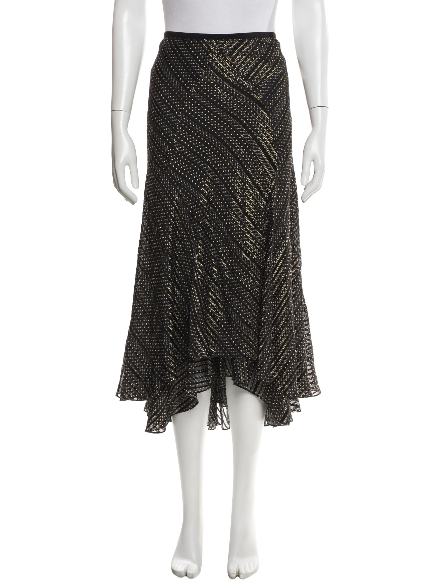 Diane von Furstenberg Printed Midi Length Skirt