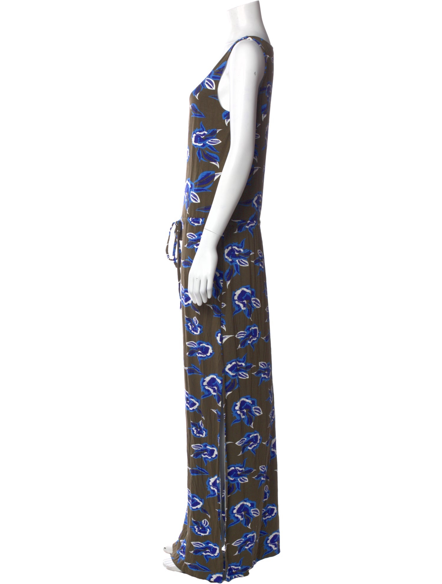 Diane von Furstenberg Floral Print Long Dress