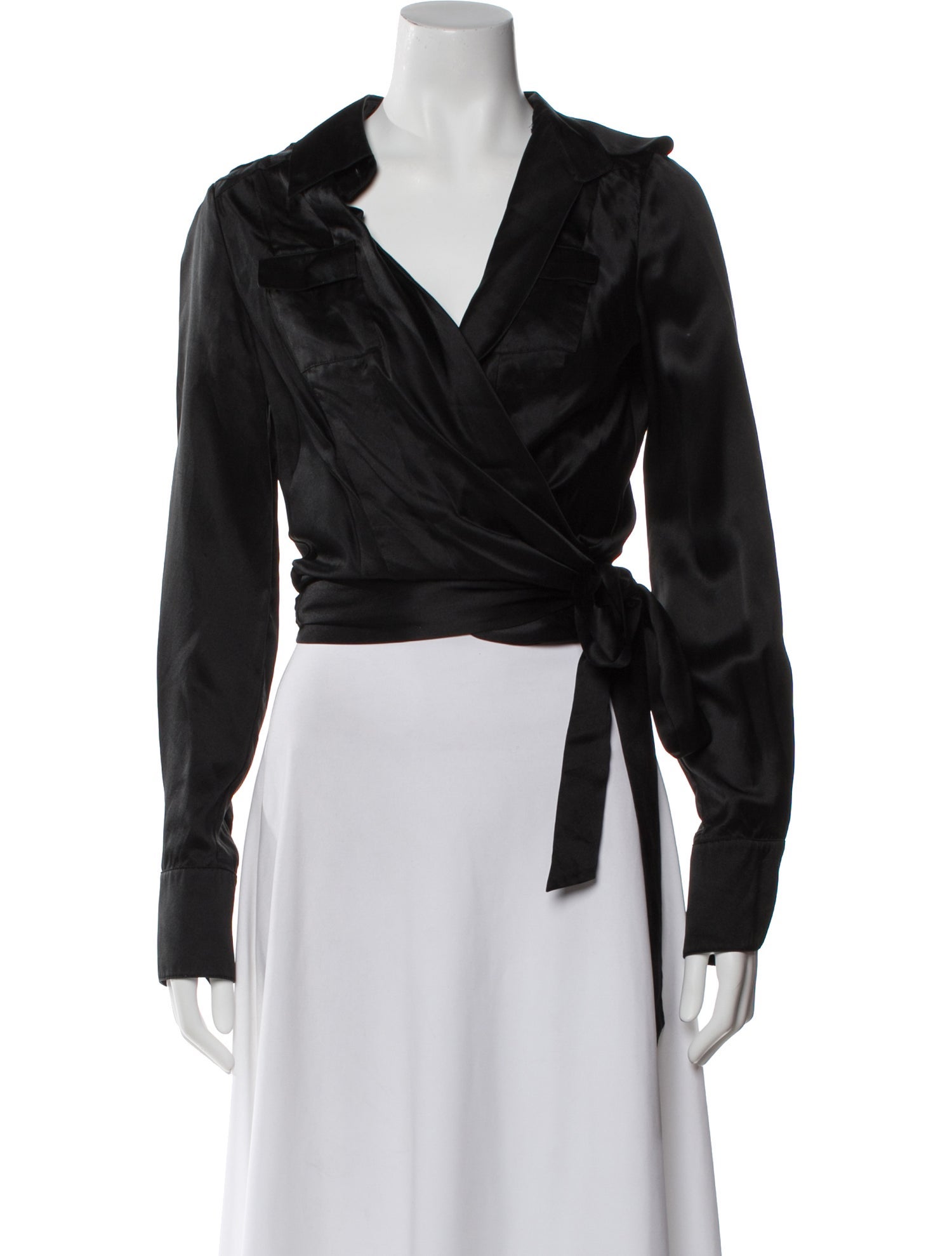 Diane von Furstenberg Silk V-Neck Blouse
