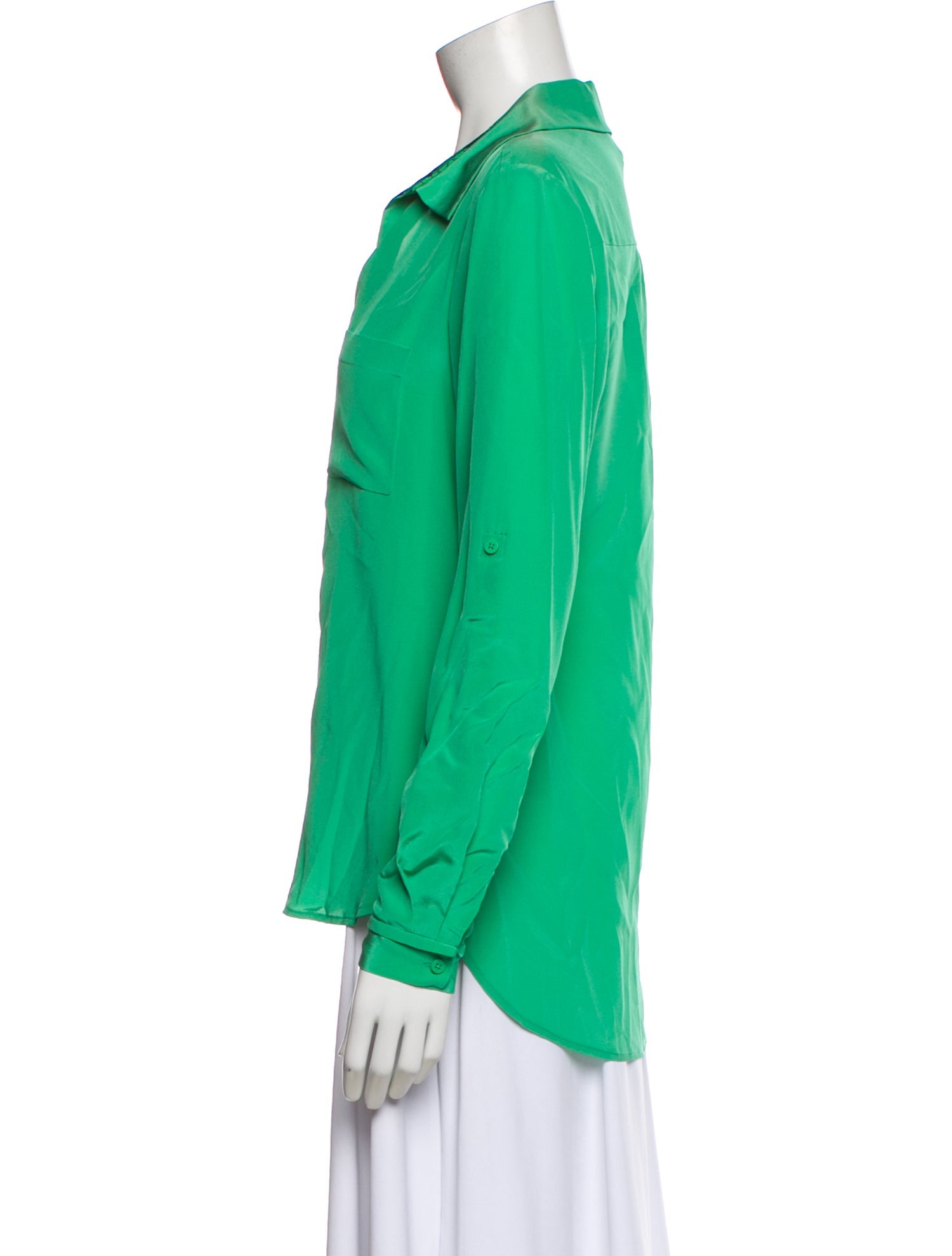 Diane von Furstenberg Silk Graphic Print Blouse w/ Tags