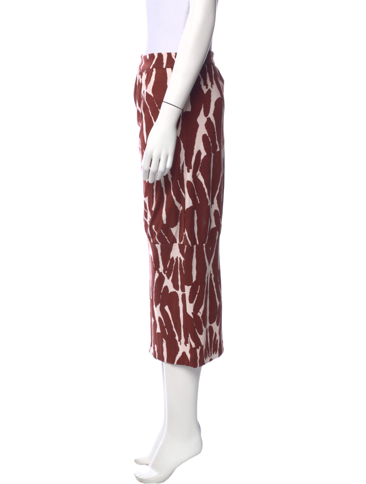 Diane von Furstenberg Silk Midi Length Skirt