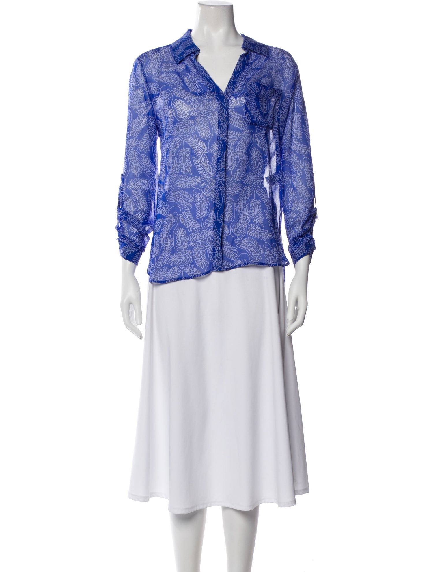 Diane von Furstenberg Silk Printed Blouse