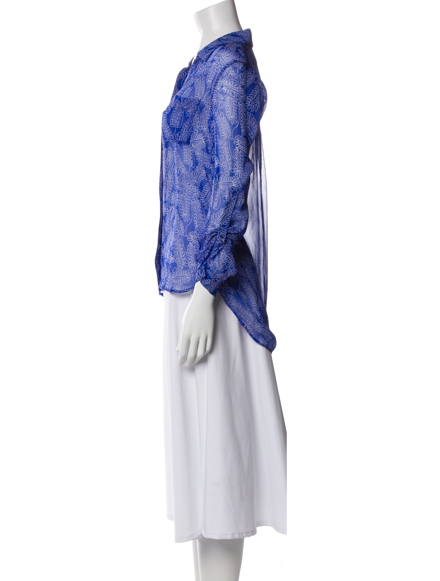 Diane von Furstenberg Silk Printed Blouse