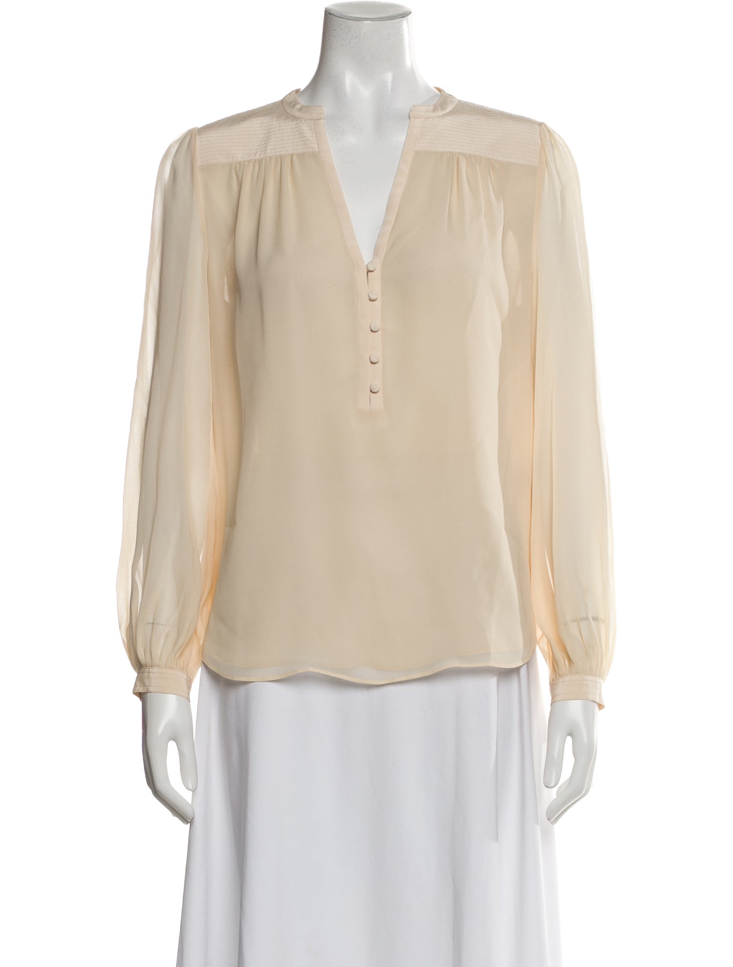 Diane von Furstenberg Silk V-Neck Blouse