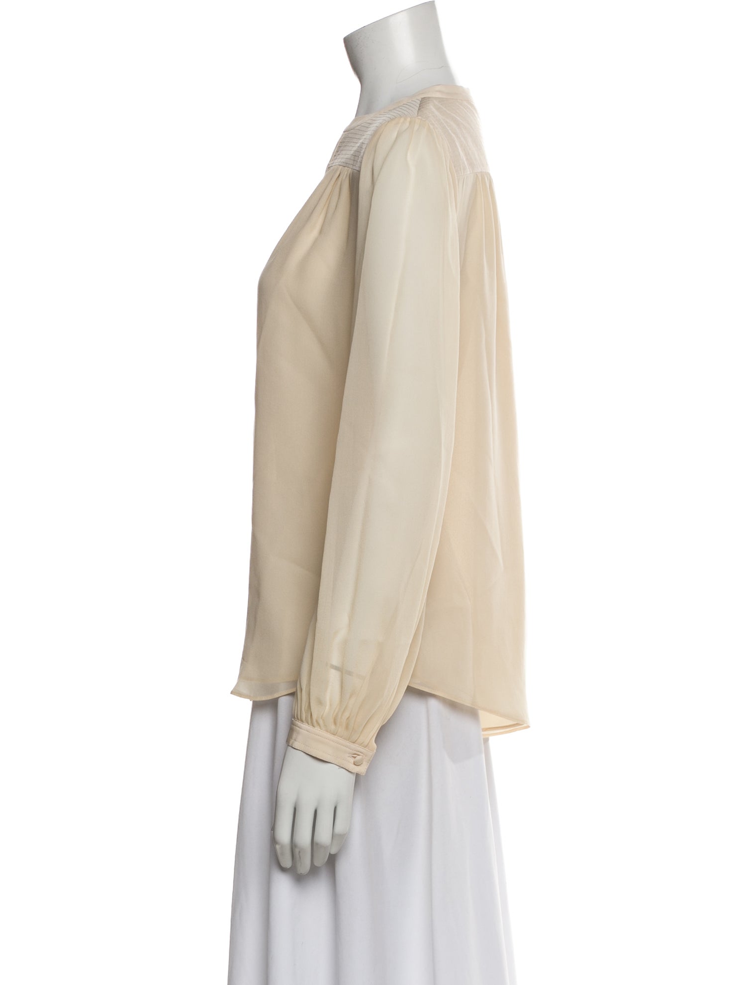 Diane von Furstenberg Silk V-Neck Blouse