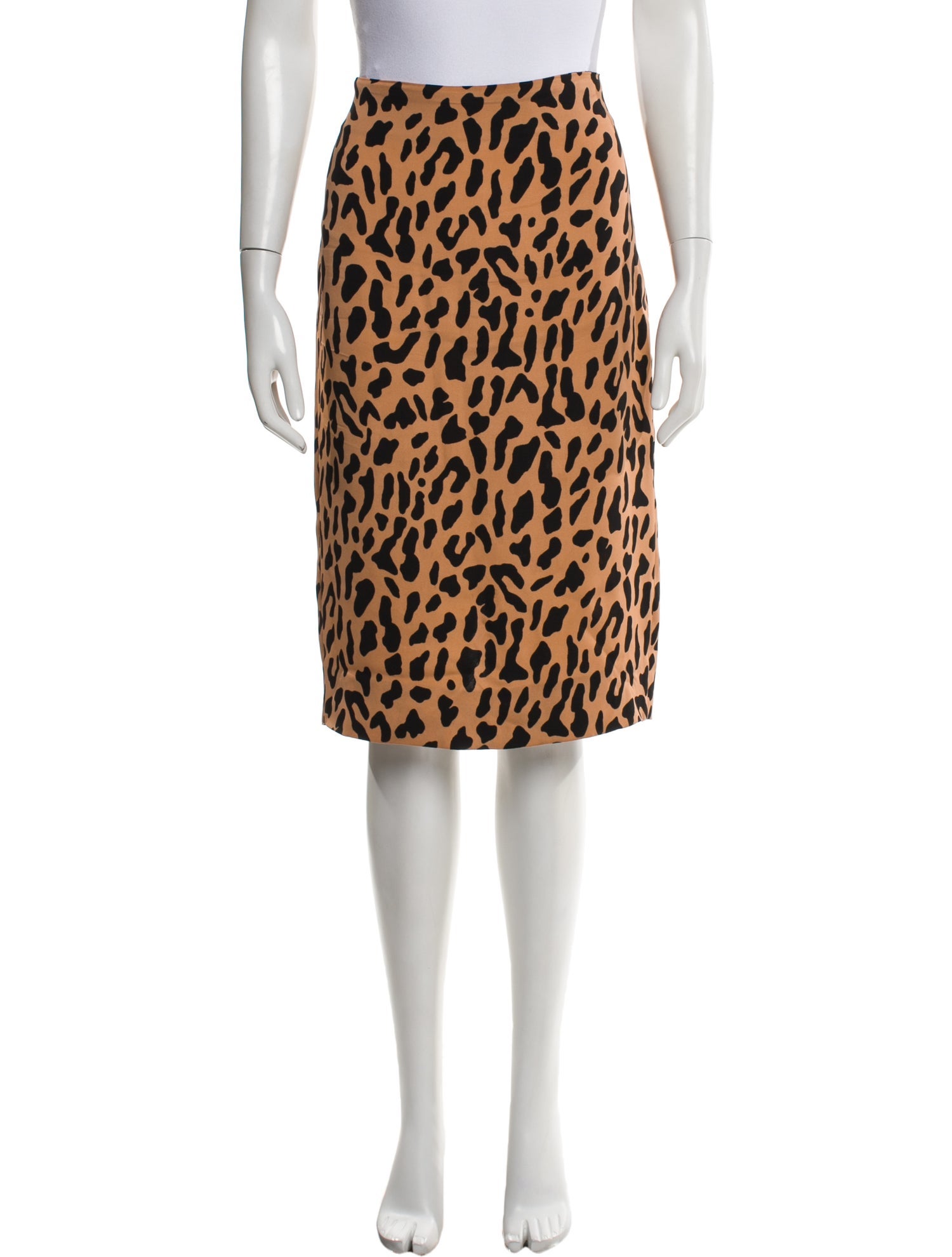 Diane von Furstenberg Animal Print Knee-Length Skirt
