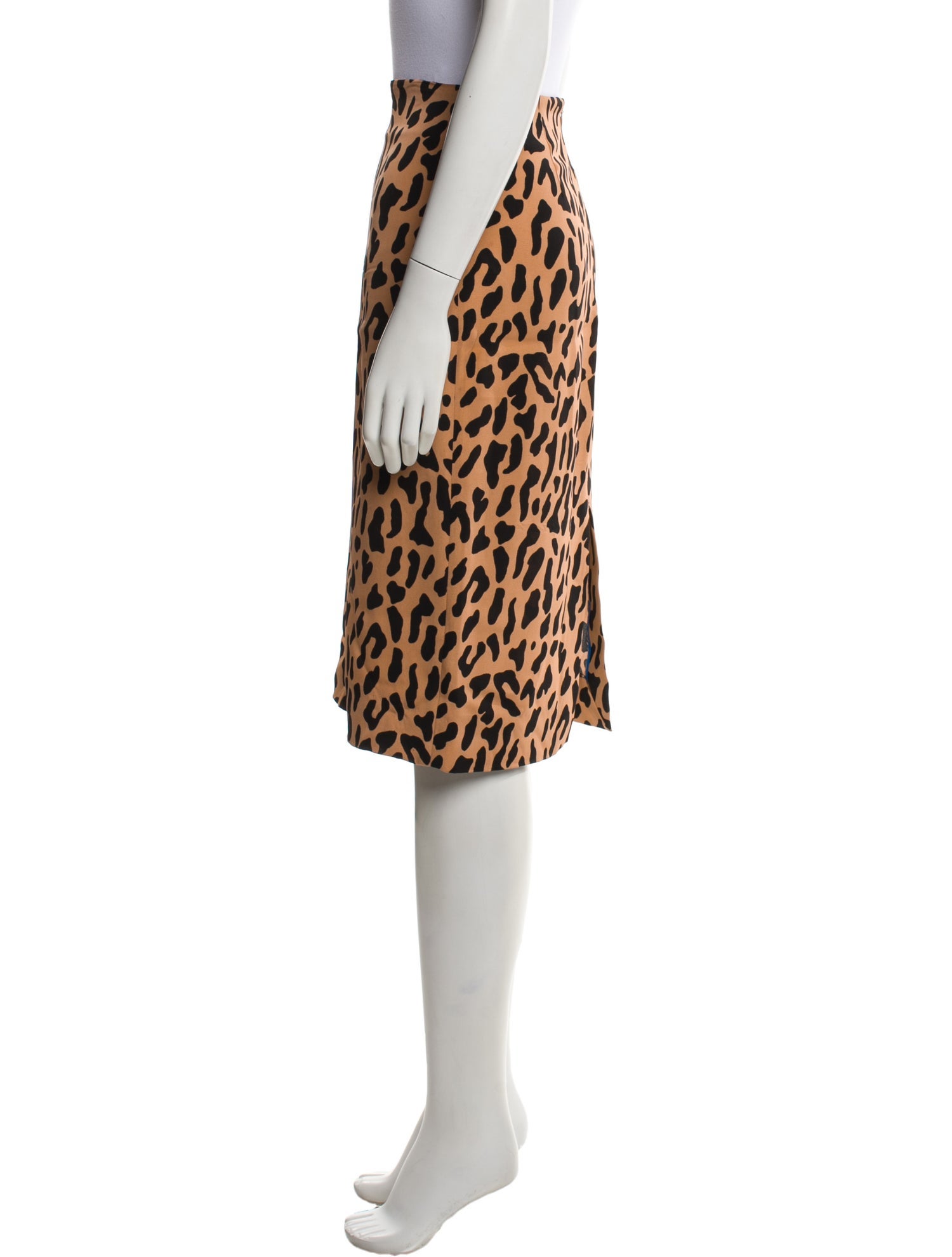 Diane von Furstenberg Animal Print Knee-Length Skirt