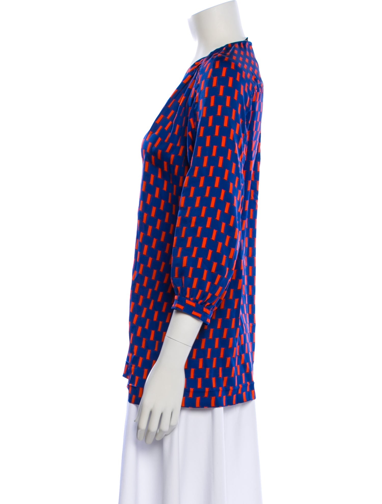 Diane von Furstenberg Silk Patterned Top