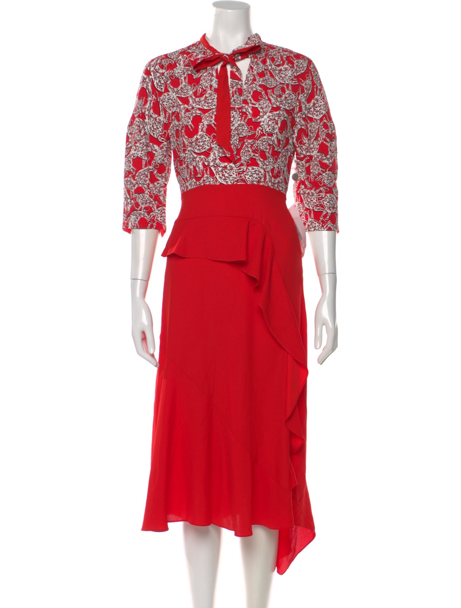 Diane von Furstenberg Floral Print Long Dress w/ Tags