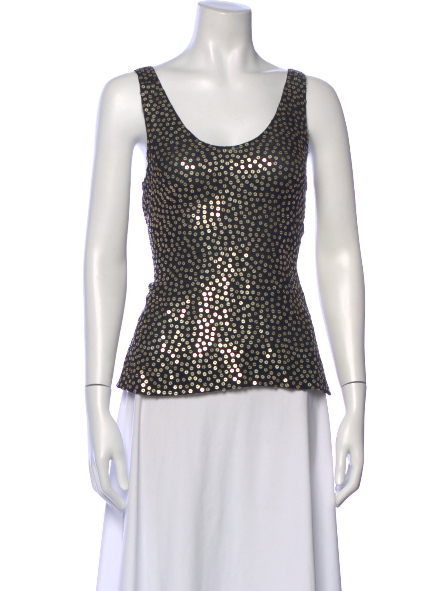 Diane von Furstenberg Silk Scoop Neck Top