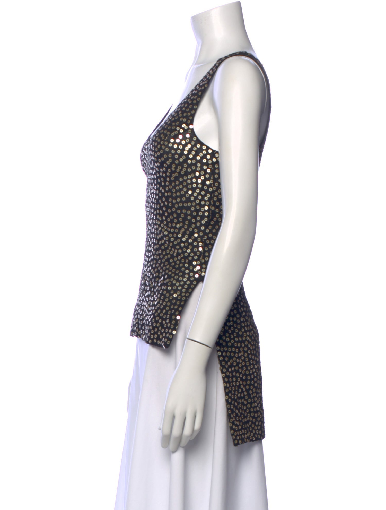 Diane von Furstenberg Silk Scoop Neck Top