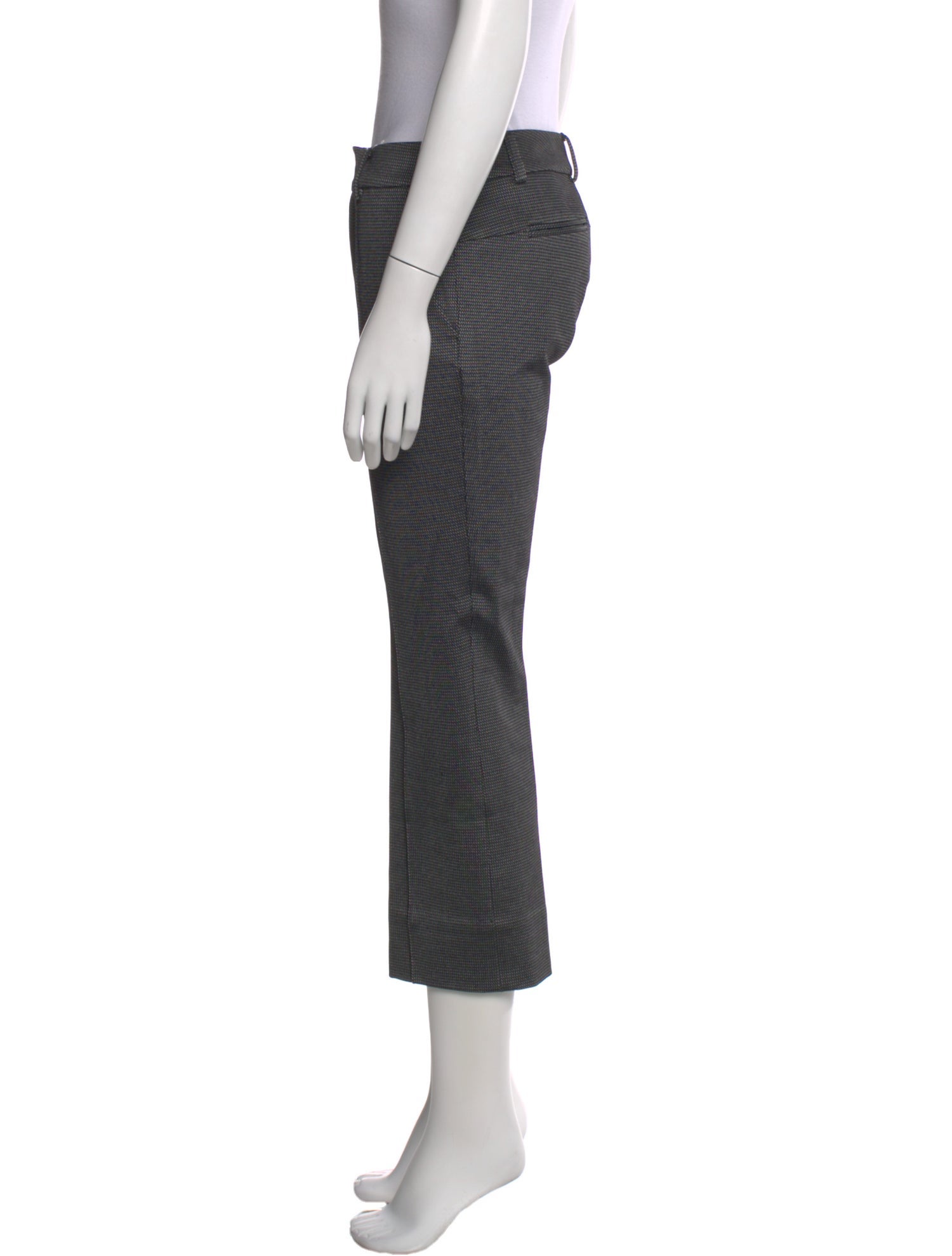 Diane von Furstenberg Plaid Print Straight Leg Pants