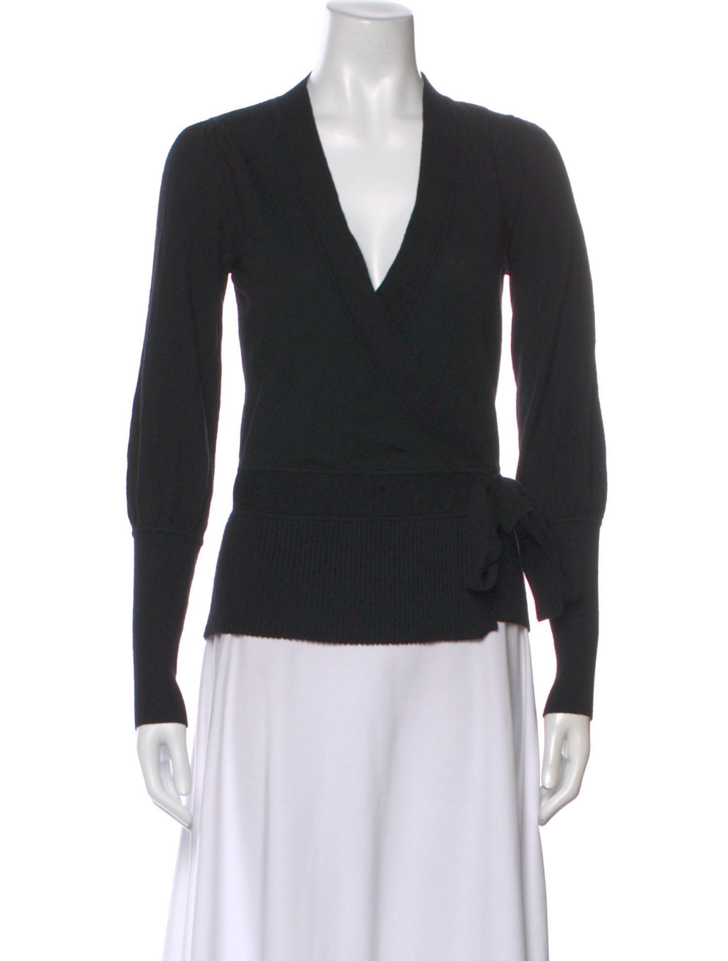 Diane von Furstenberg Merino Wool V-Neck Top
