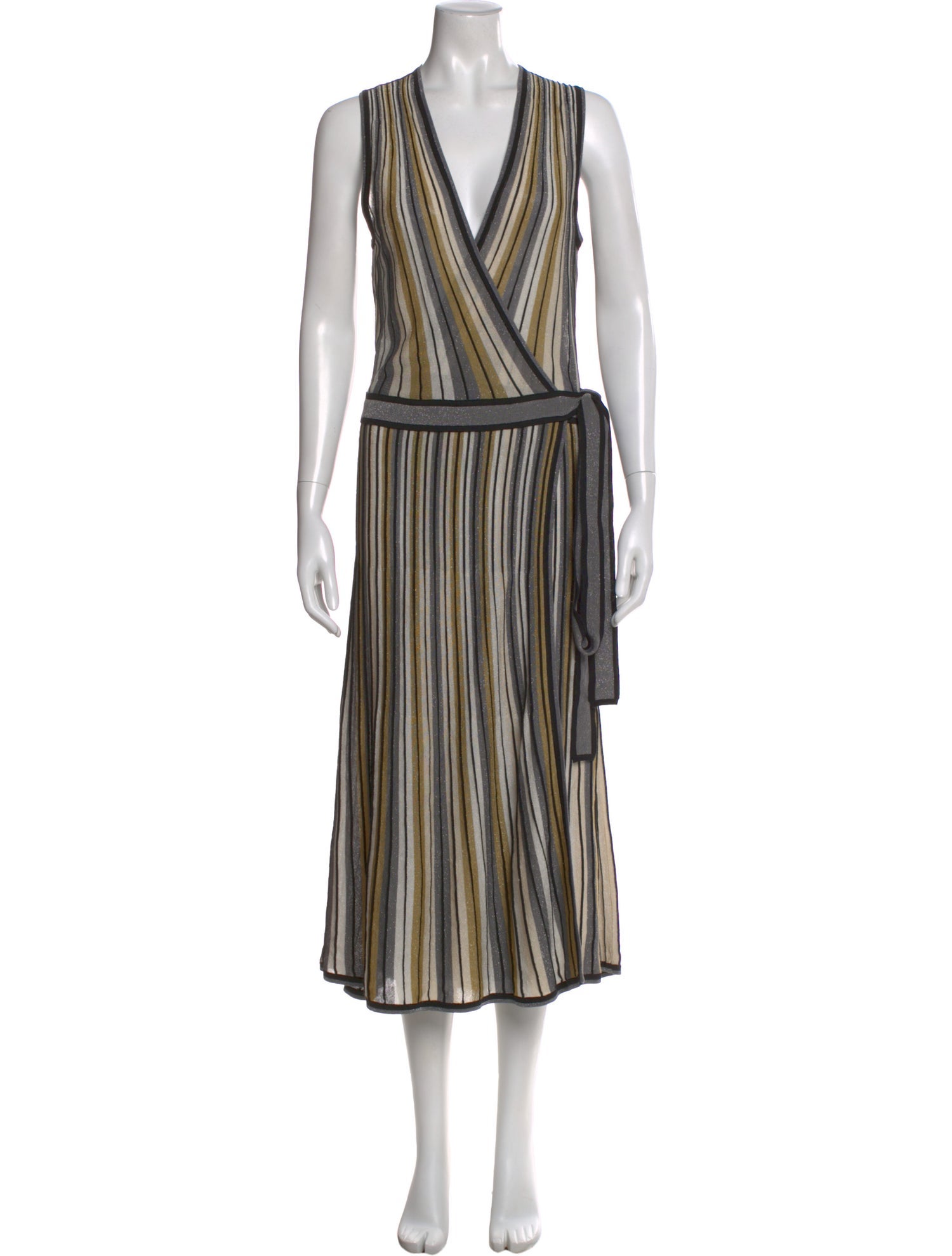 Diane von Furstenberg Striped Long Dress