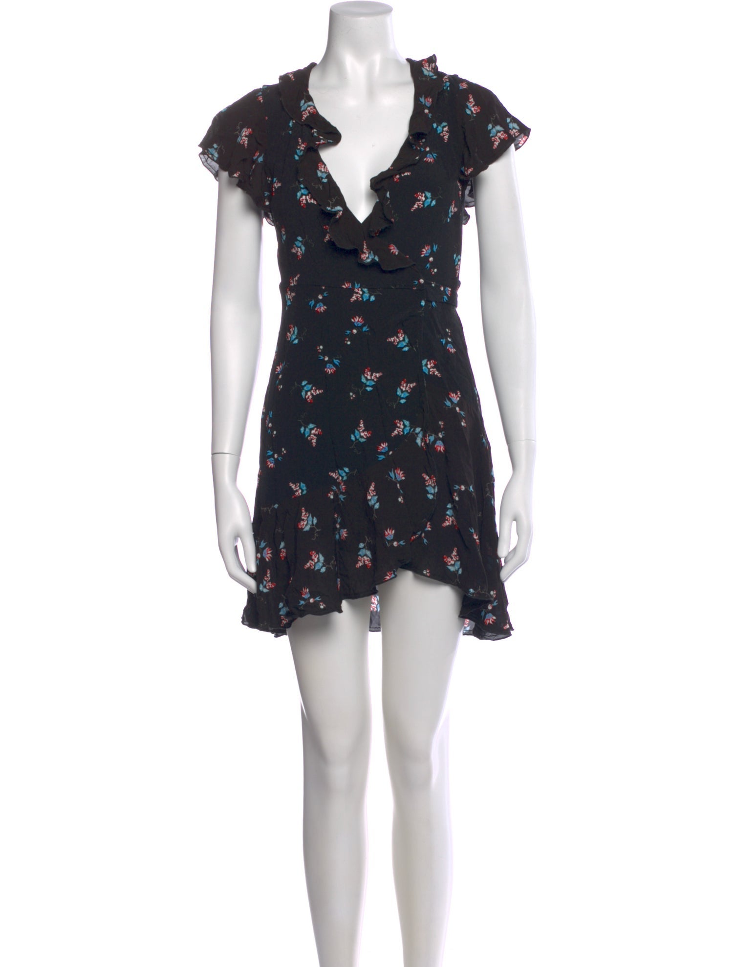 Diane von Furstenberg Floral Print Mini Dress