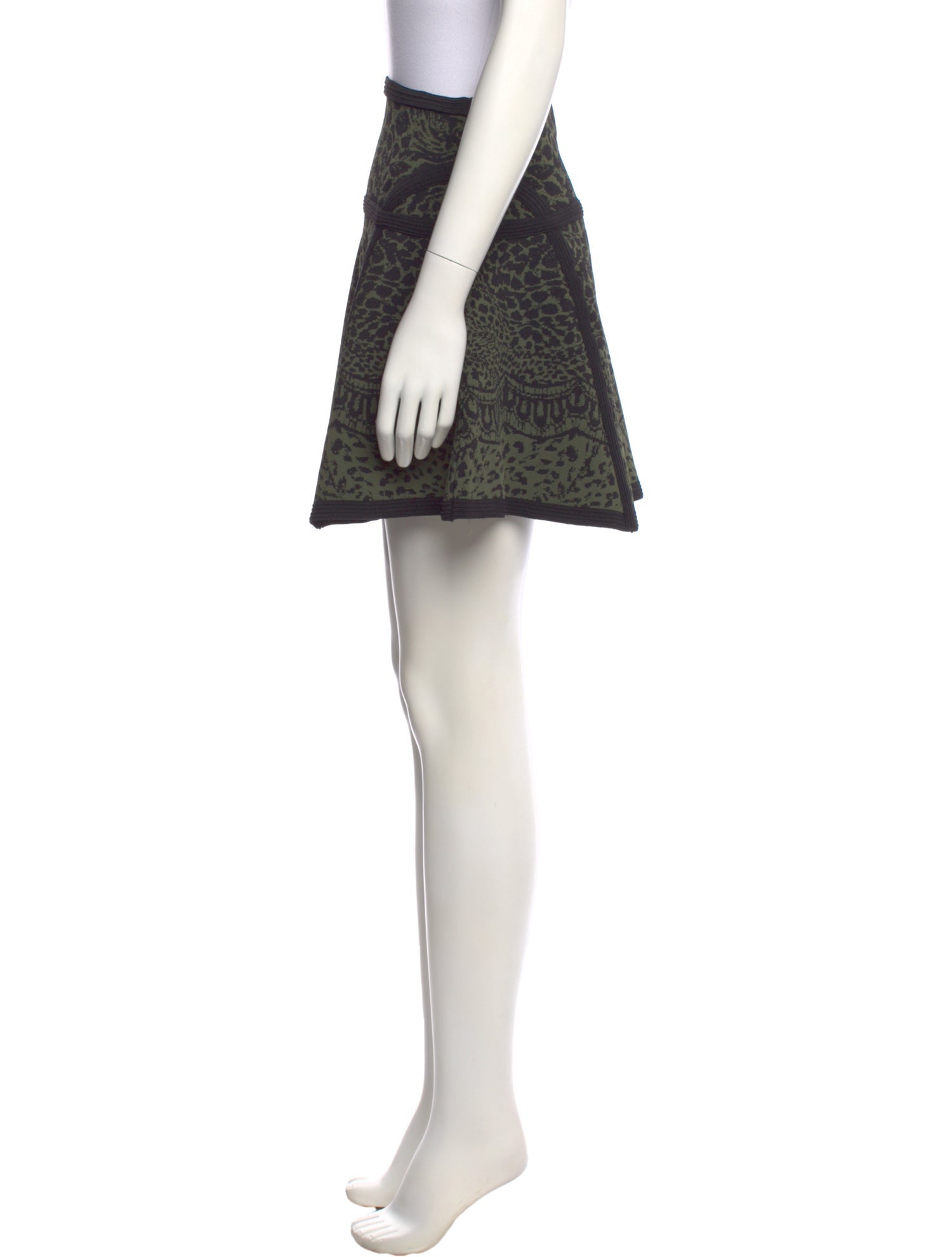 Diane von Furstenberg Animal Print Mini Skirt