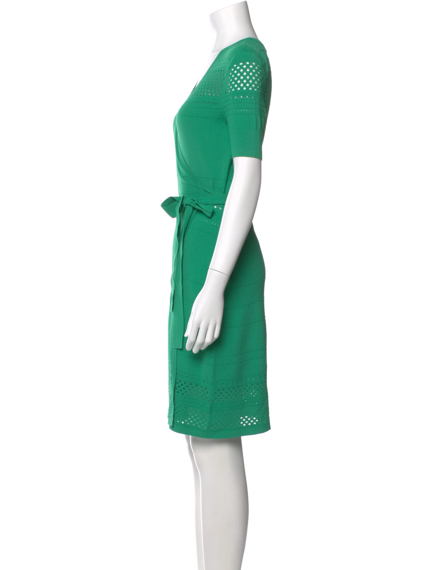 green emerald velvet dress Julian Silk Jersey Wrap Dress  Diane von Furstenberg