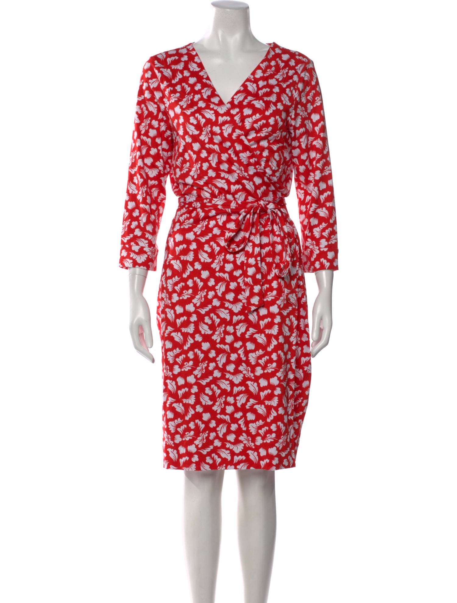 Diane von Furstenberg Floral Print Knee-Length Dress w/ Tags