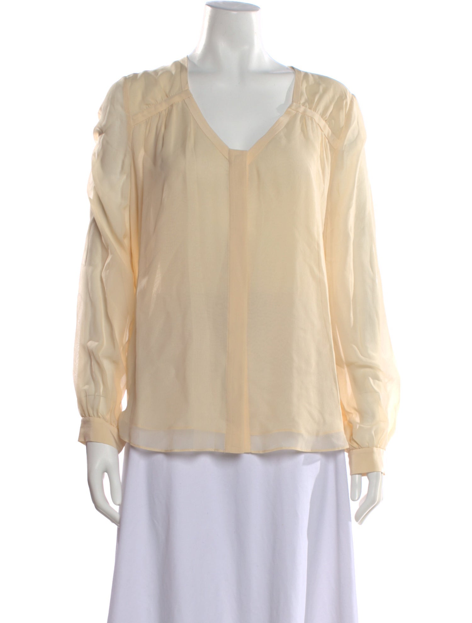 Diane von Furstenberg Silk V-Neck Blouse