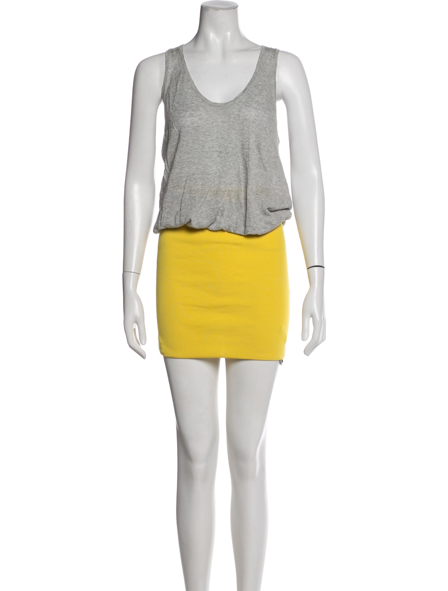 Diane von Furstenberg Scoop Neck Mini Dress
