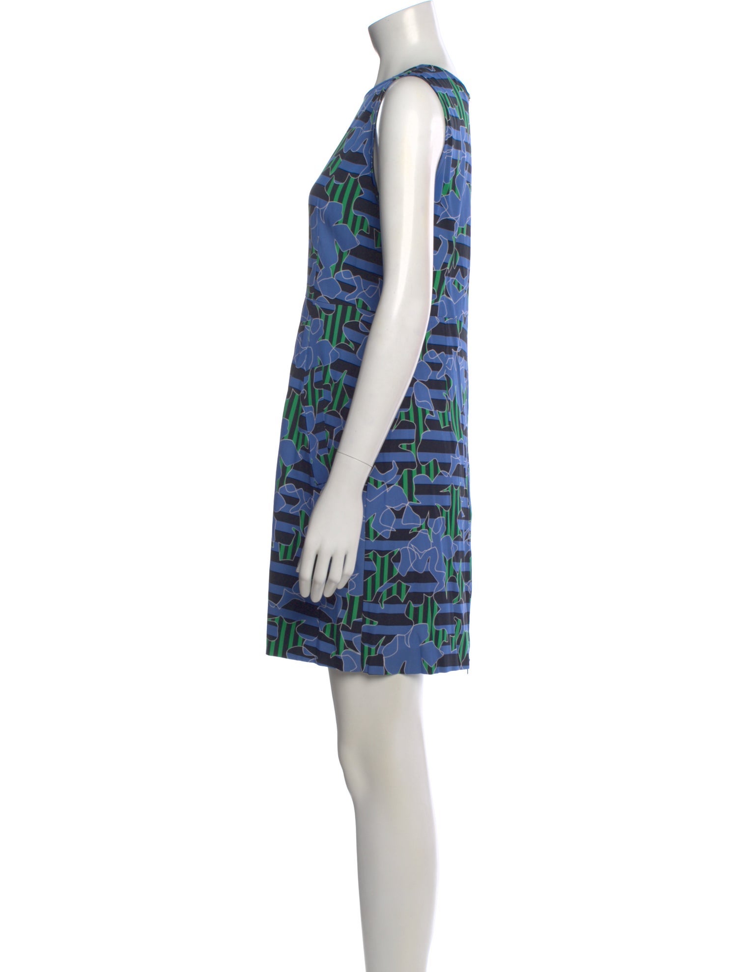 Diane von Furstenberg Floral Print Mini Dress