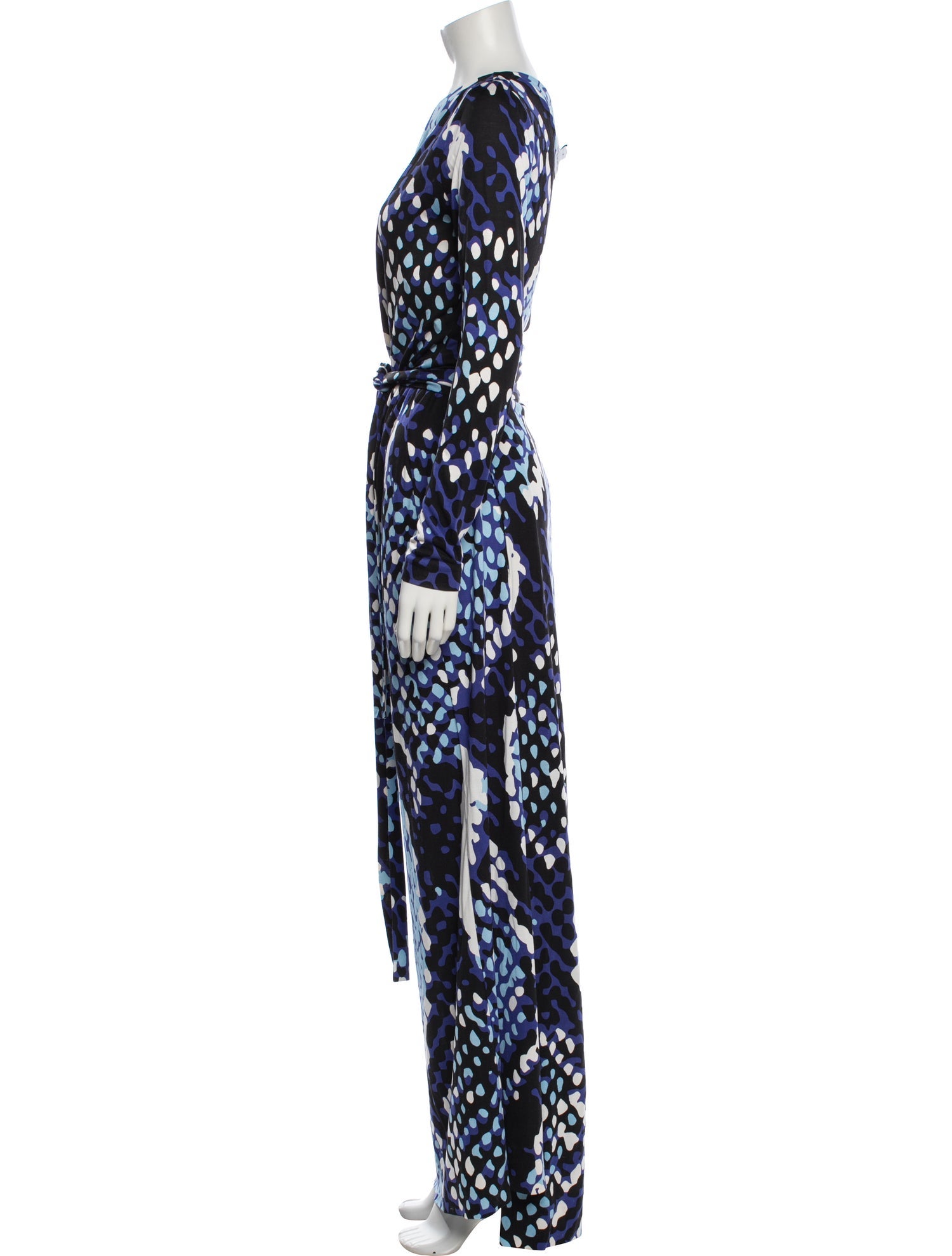 diane von furstenberg blue silk dress Diane Von Furstenberg Jeanne Two Blue Silk Wrap Dress Sz 4 Worn Once
