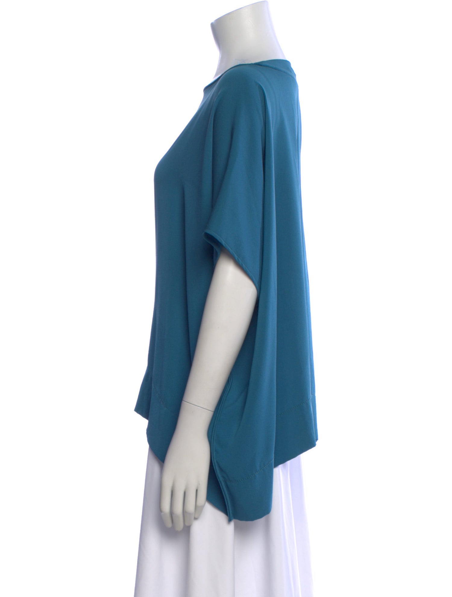 Diane von Furstenberg Silk Bateau Neckline Top