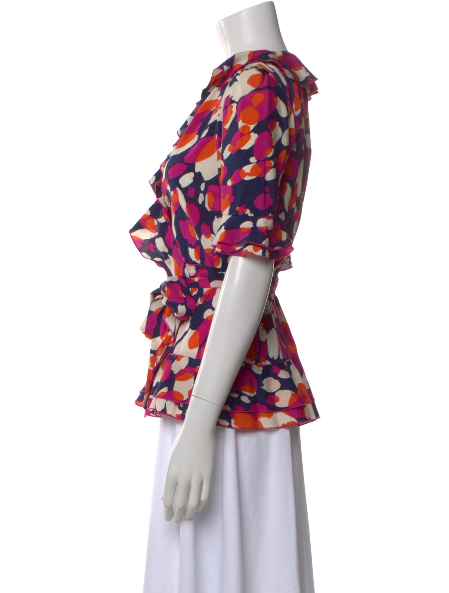 Diane von Furstenberg Silk Printed Blouse