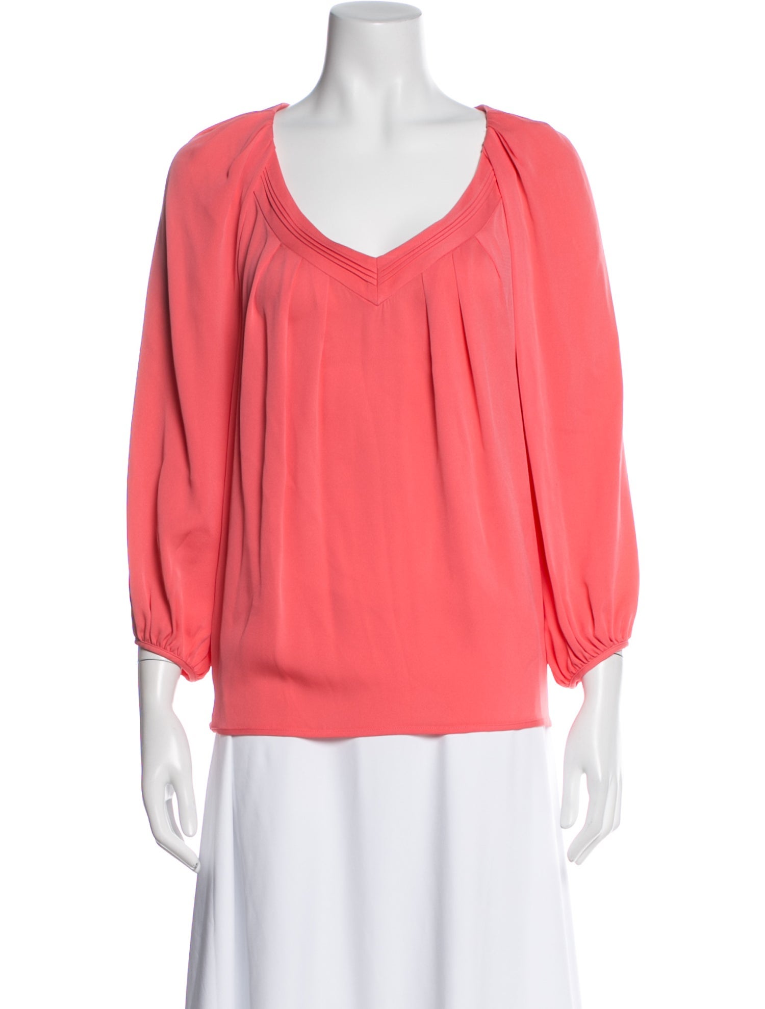 Diane von Furstenberg Silk V-Neck Blouse