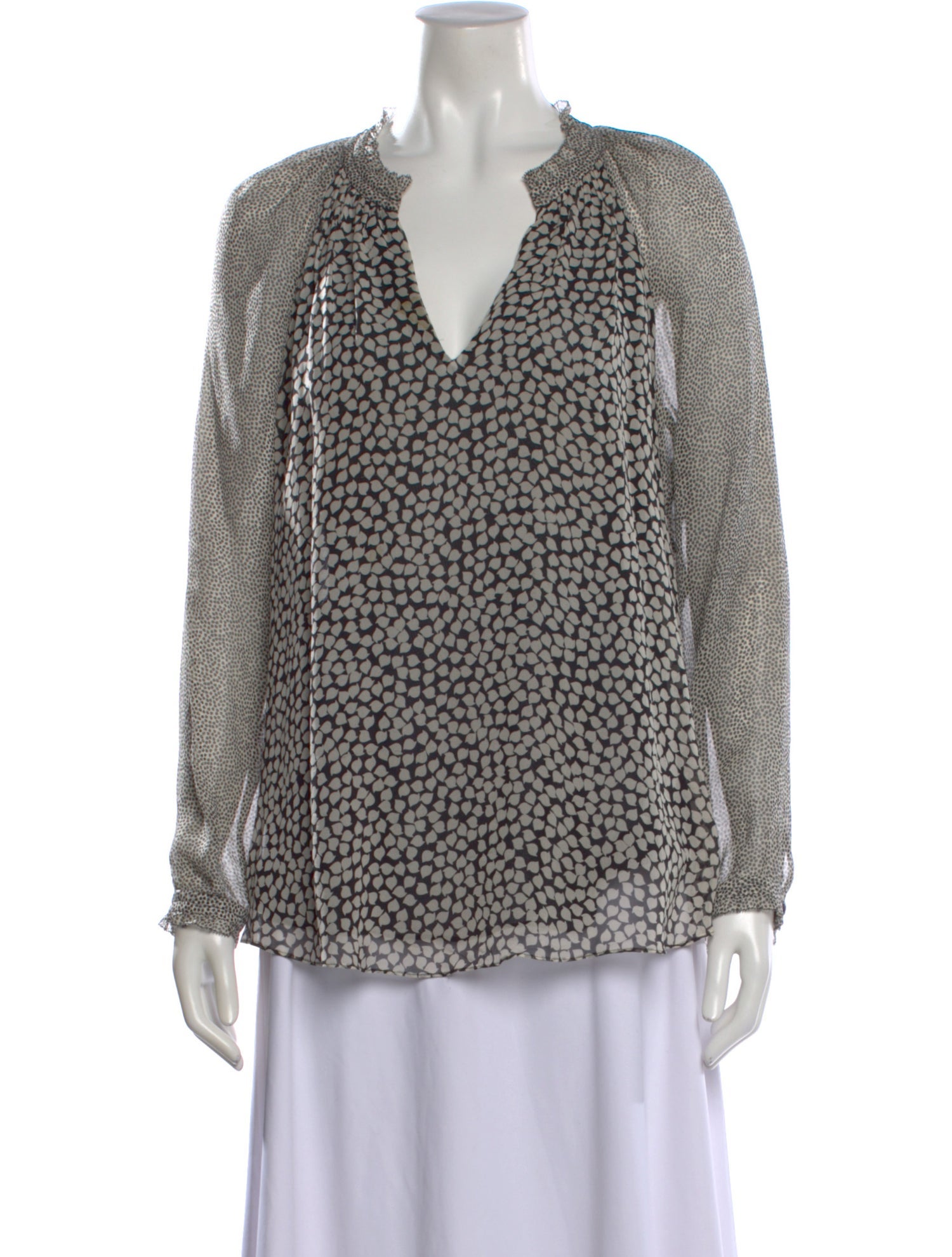 Diane von Furstenberg Silk Printed Blouse