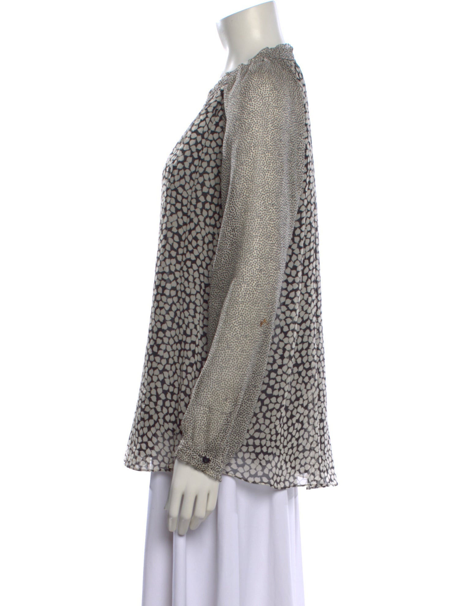 Diane von Furstenberg Silk Printed Blouse