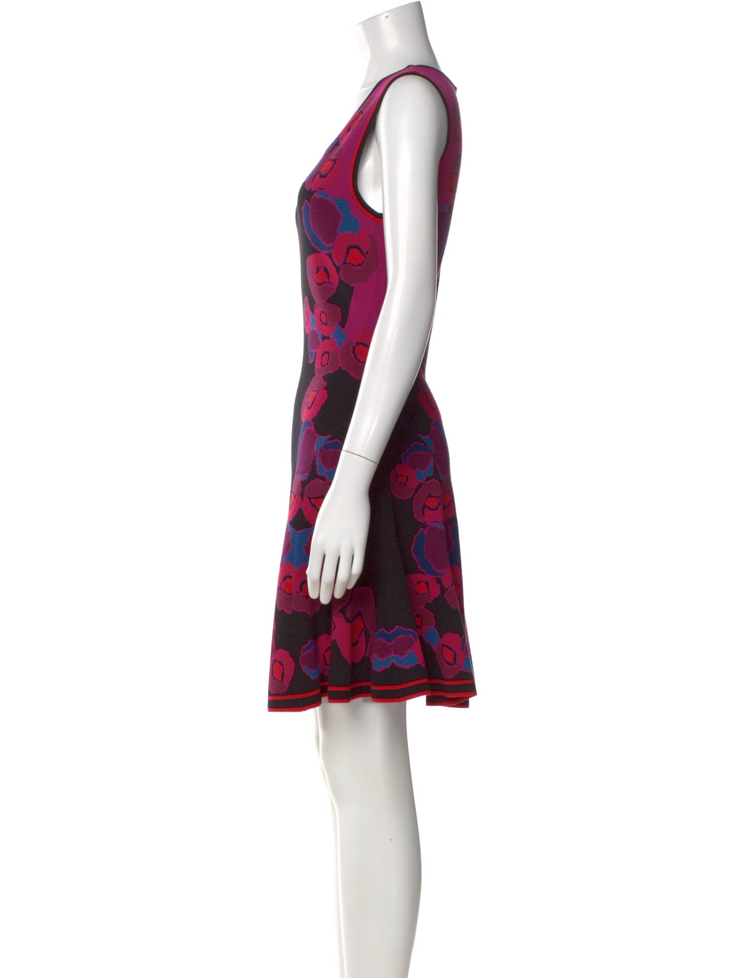 Diane von Furstenberg Floral Print Mini Dress