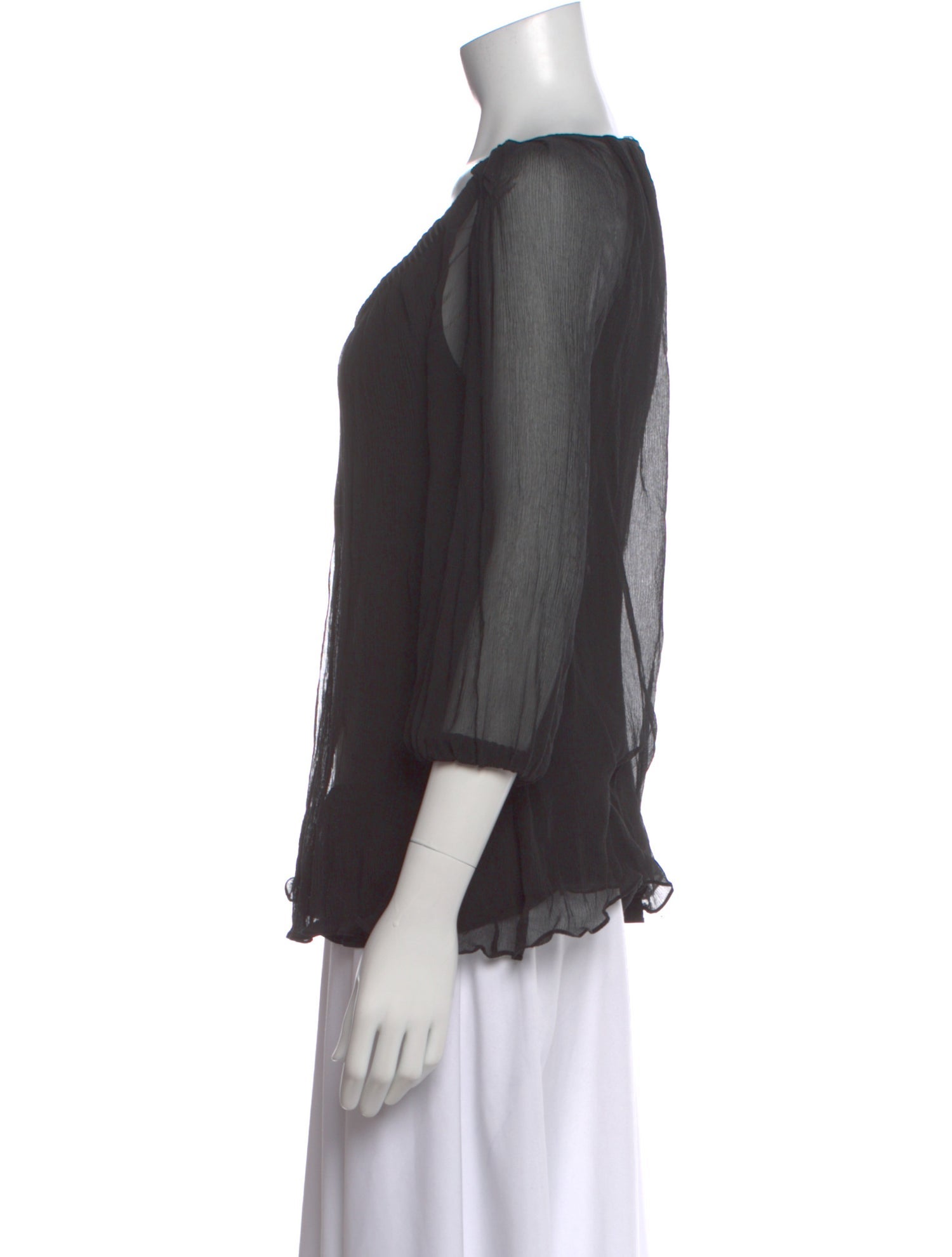 Diane von Furstenberg Silk V-Neck Blouse