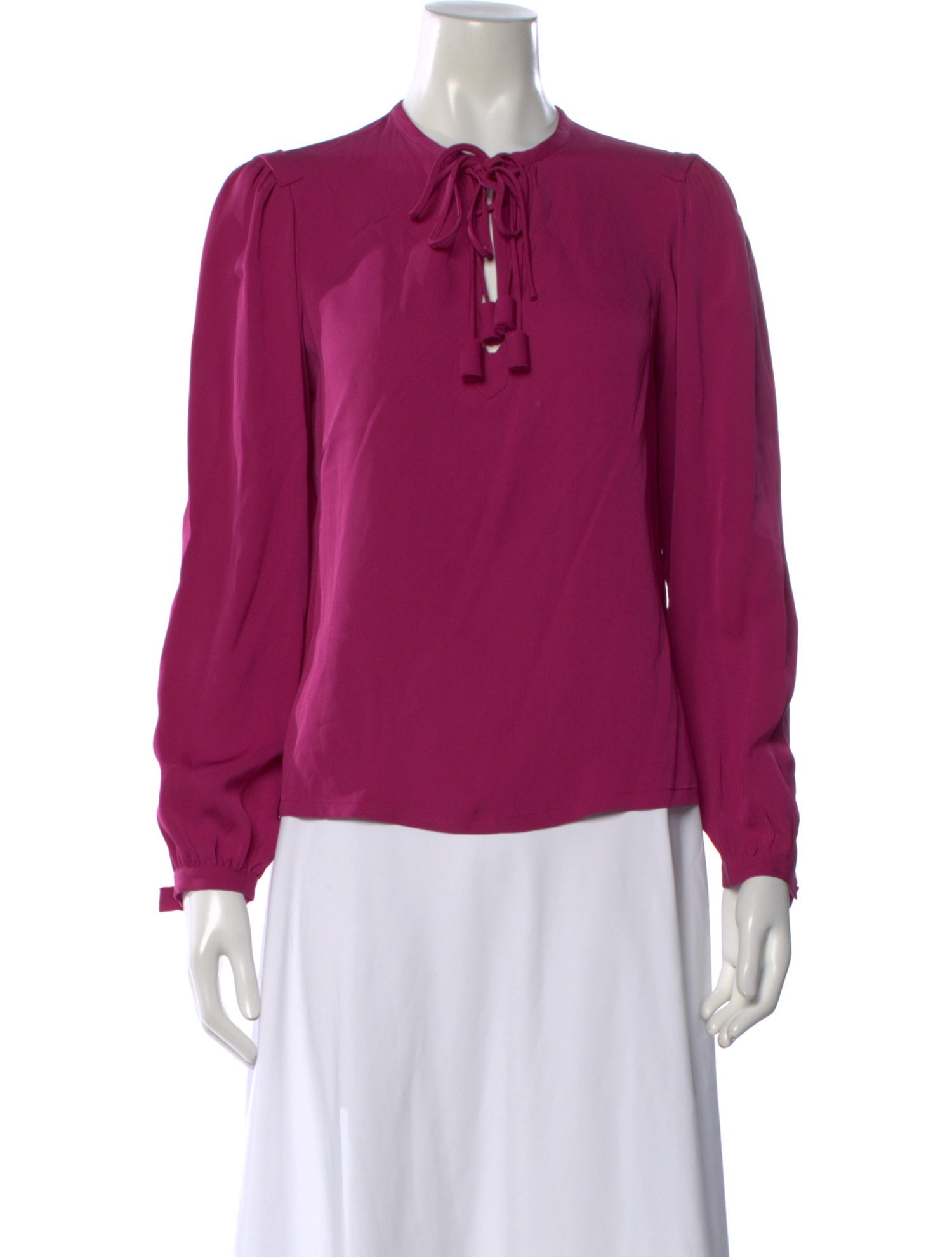 Diane von Furstenberg Silk Tie Neck Blouse