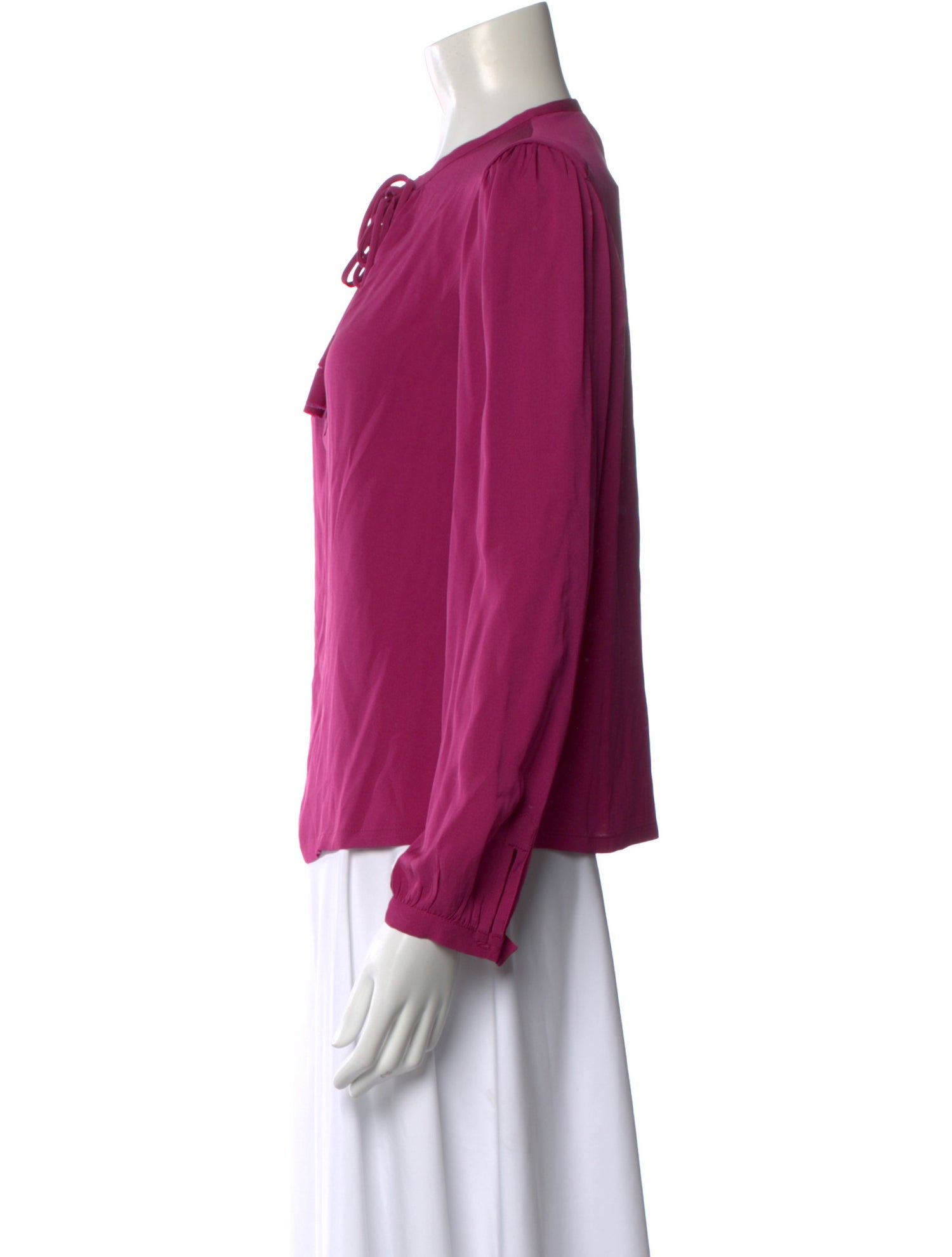 Diane von Furstenberg Silk Tie Neck Blouse