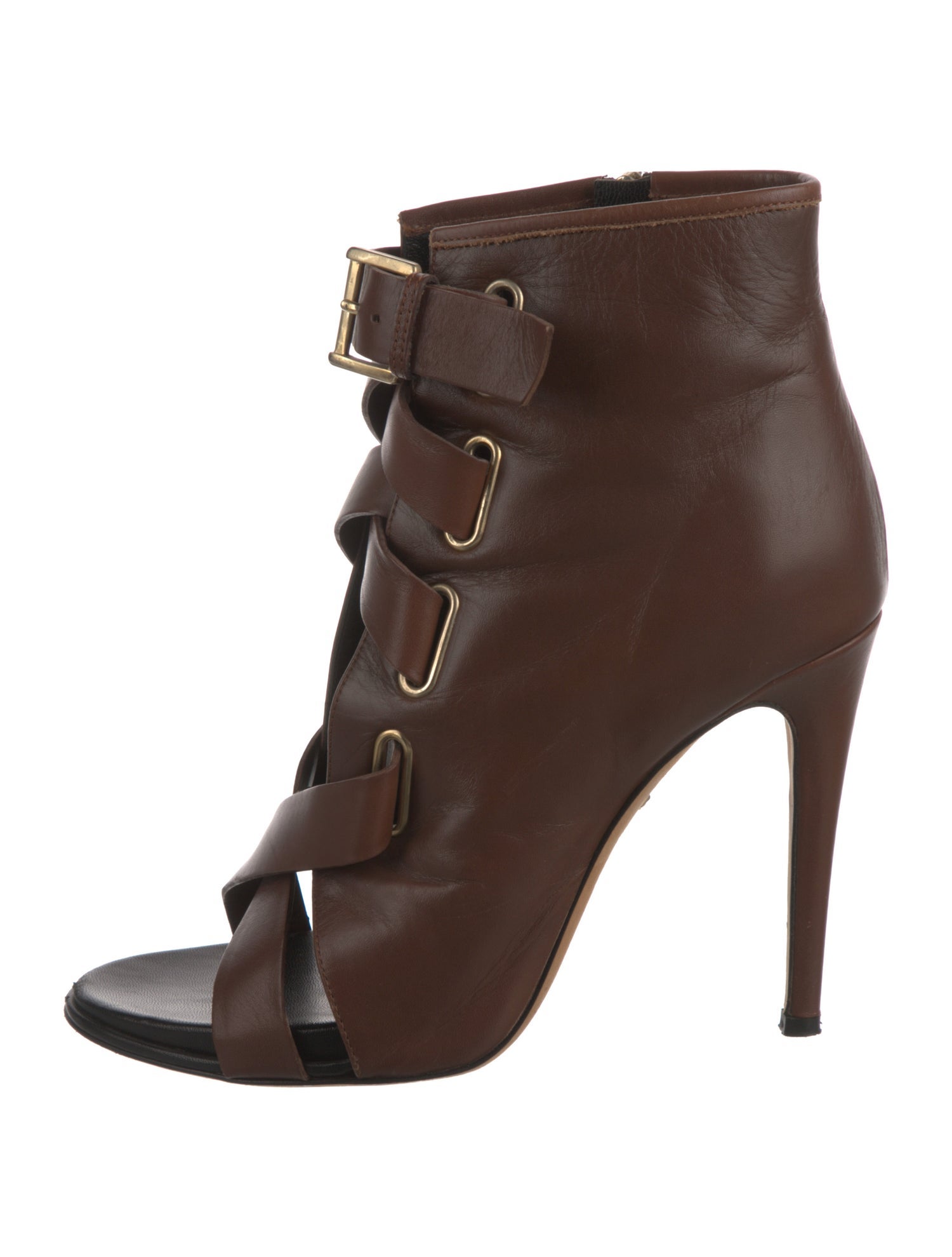 Diane von Furstenberg Leather Lace-Up Boots