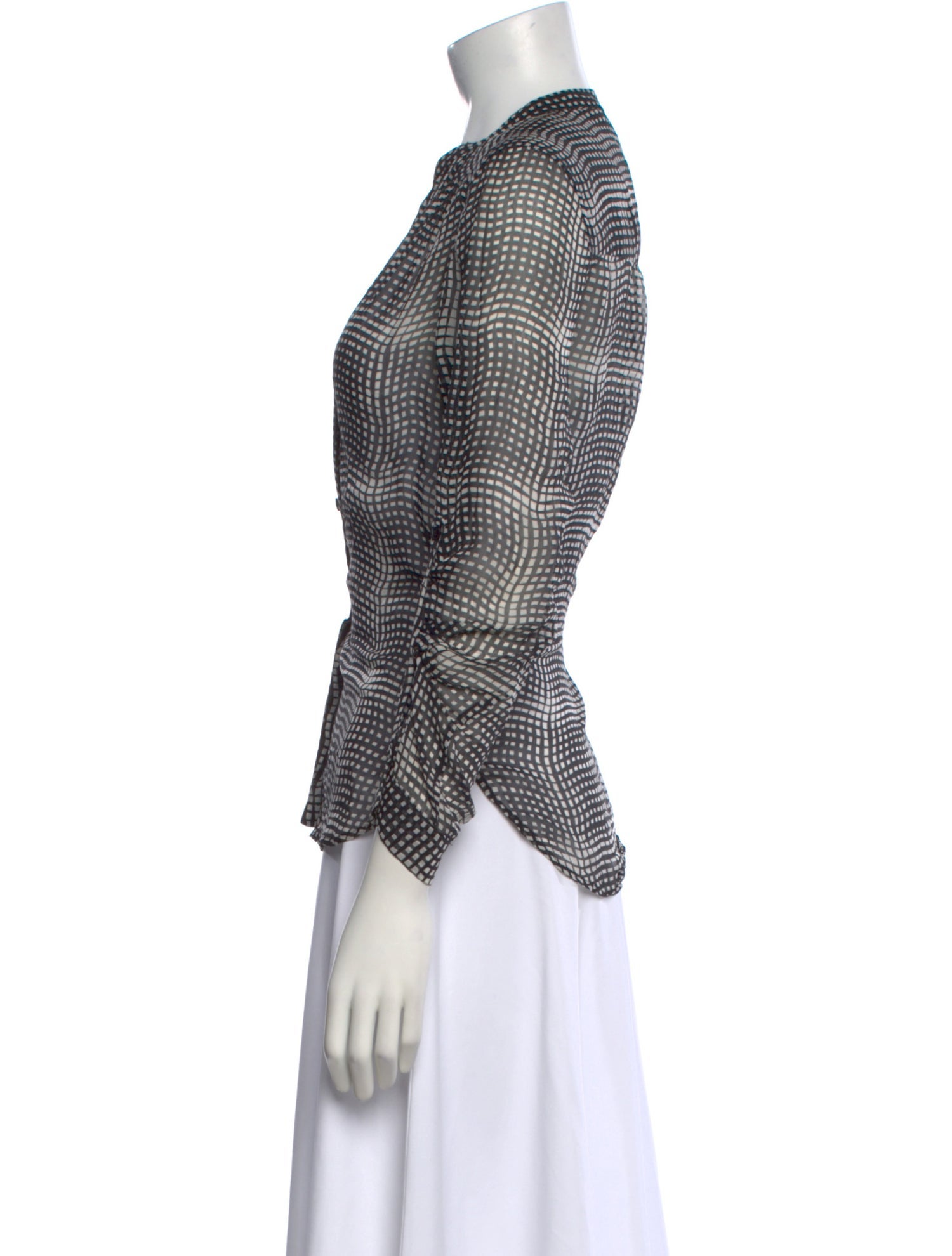Diane von Furstenberg Silk Printed Blouse