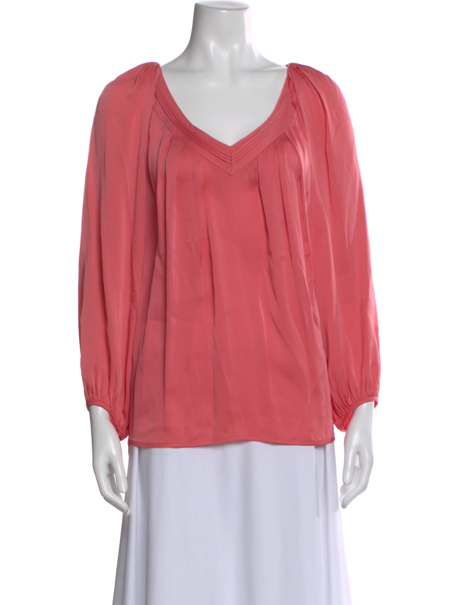 Diane von Furstenberg Silk V-Neck Blouse
