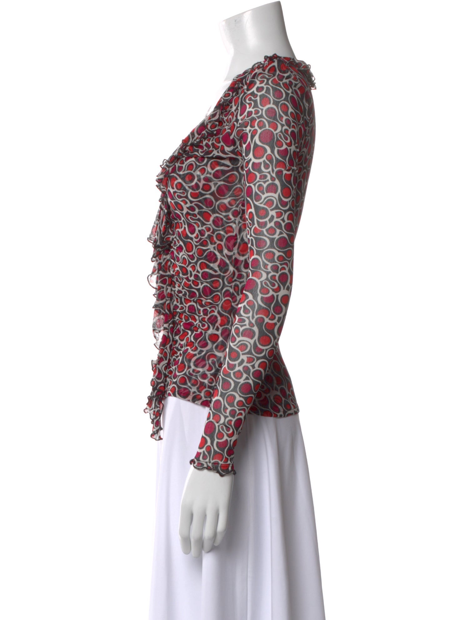 Diane von Furstenberg Silk Printed Blouse