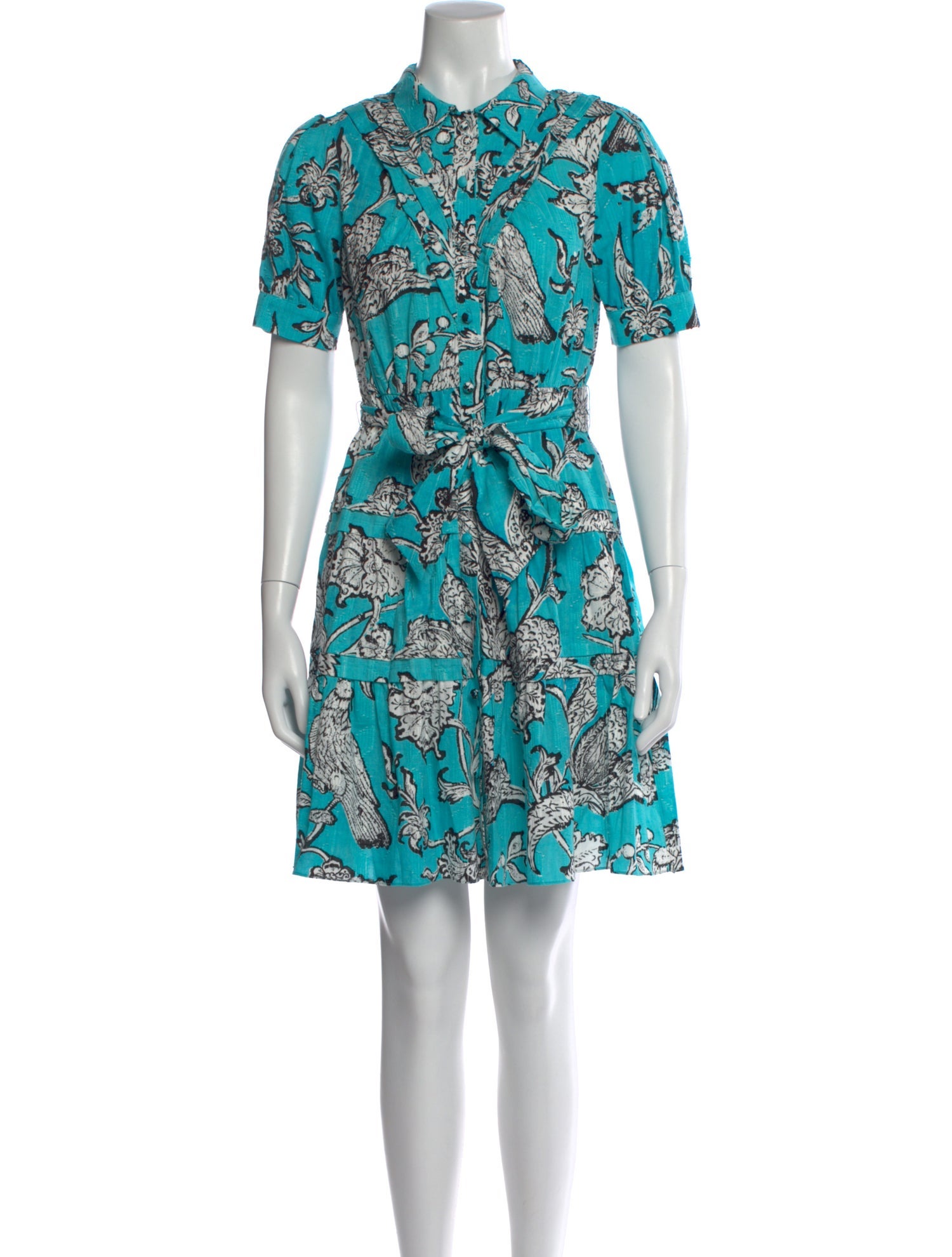 Diane von Furstenberg Floral Print Mini Dress