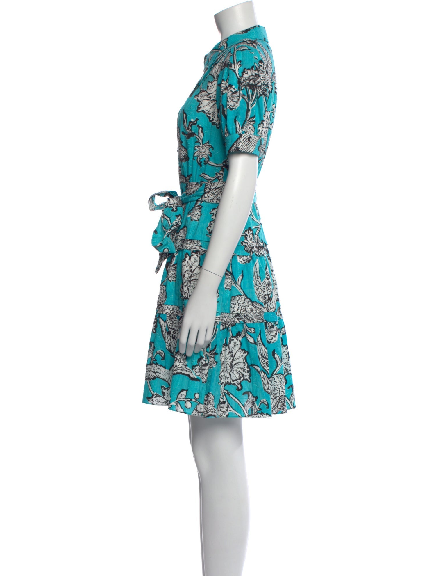 Diane von Furstenberg Floral Print Mini Dress