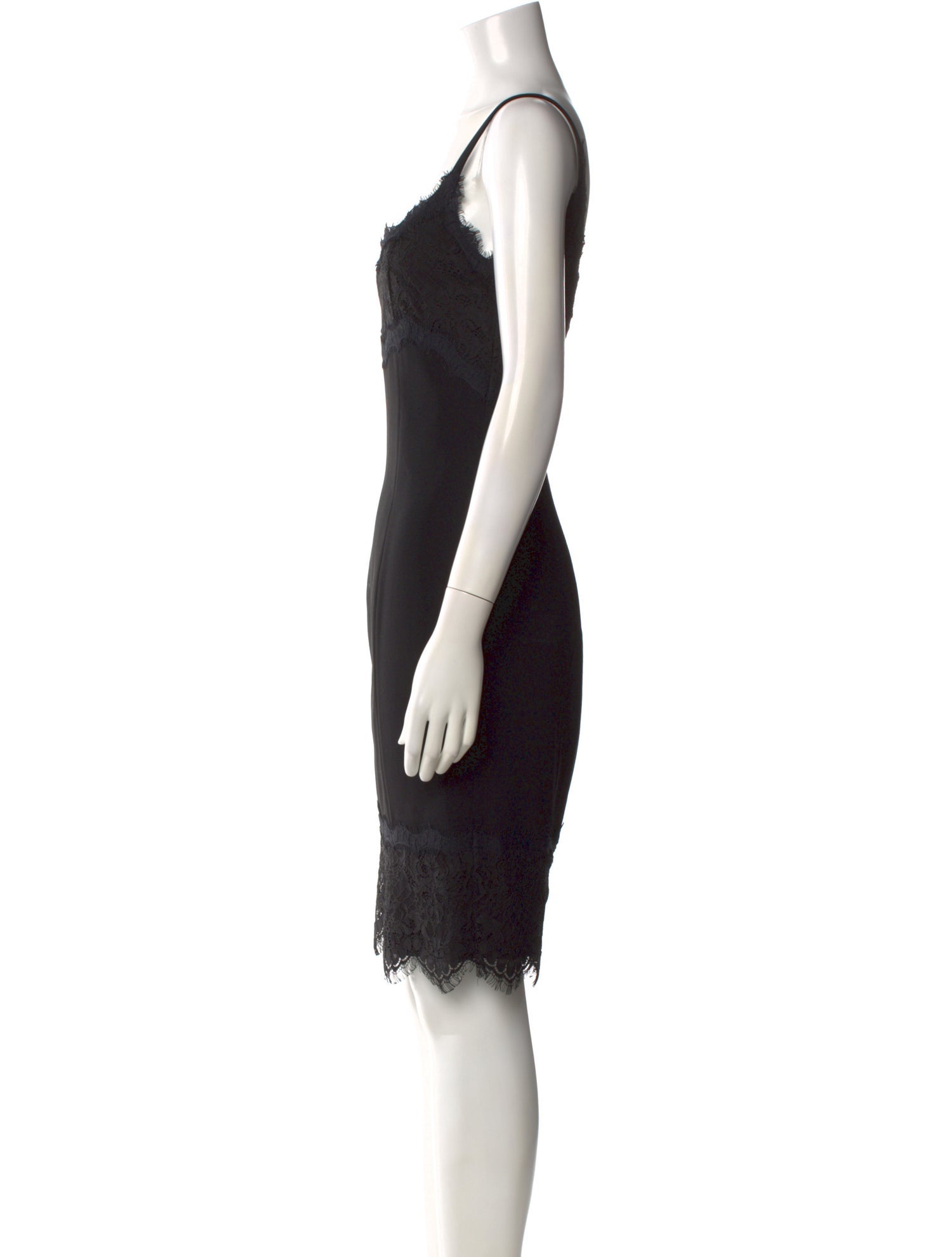 black lace mermaid dress Sweet Intentions Black Lace Maxi Dress with Gloves Black / XL main image 1