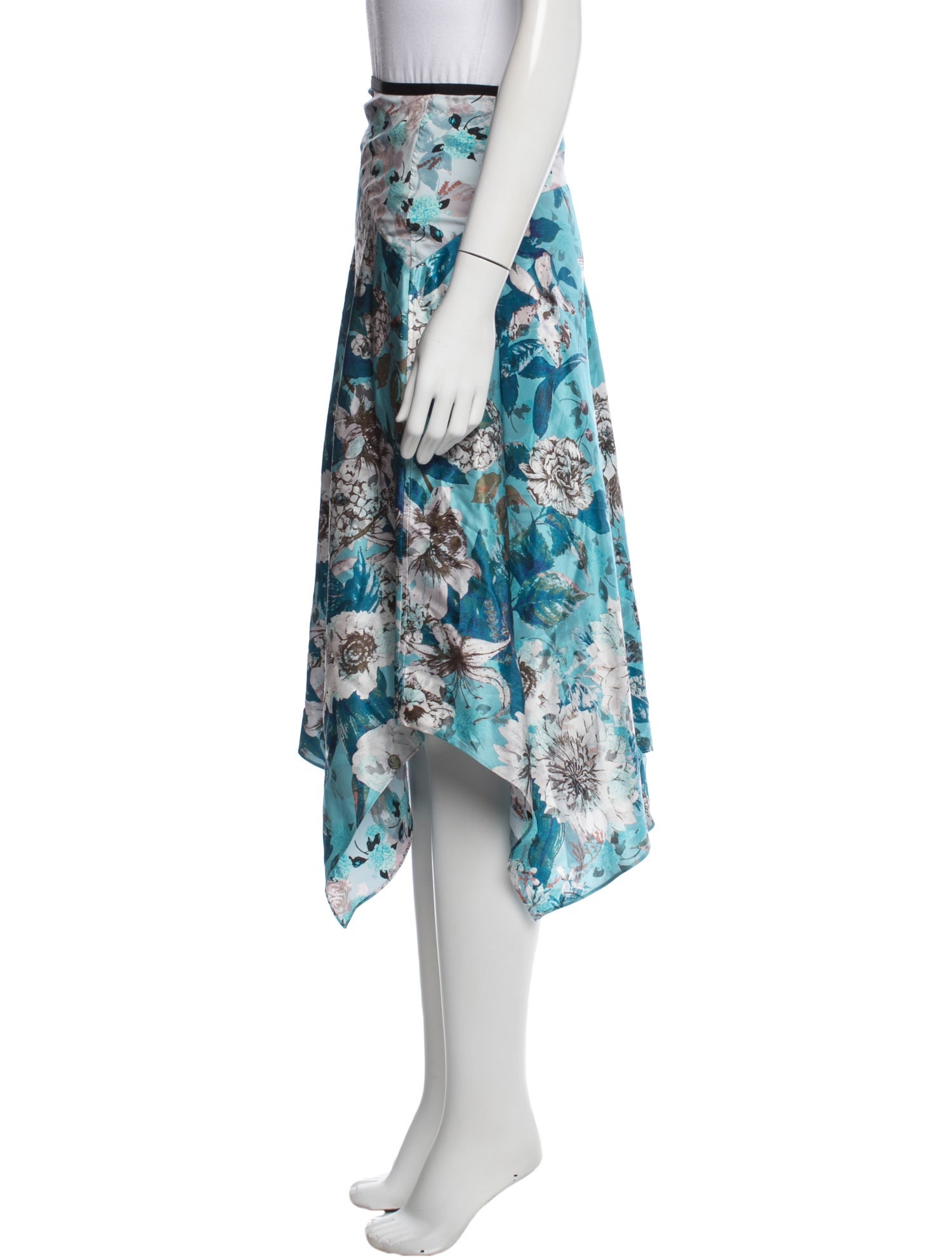 Diane von Furstenberg Silk Midi Length Skirt