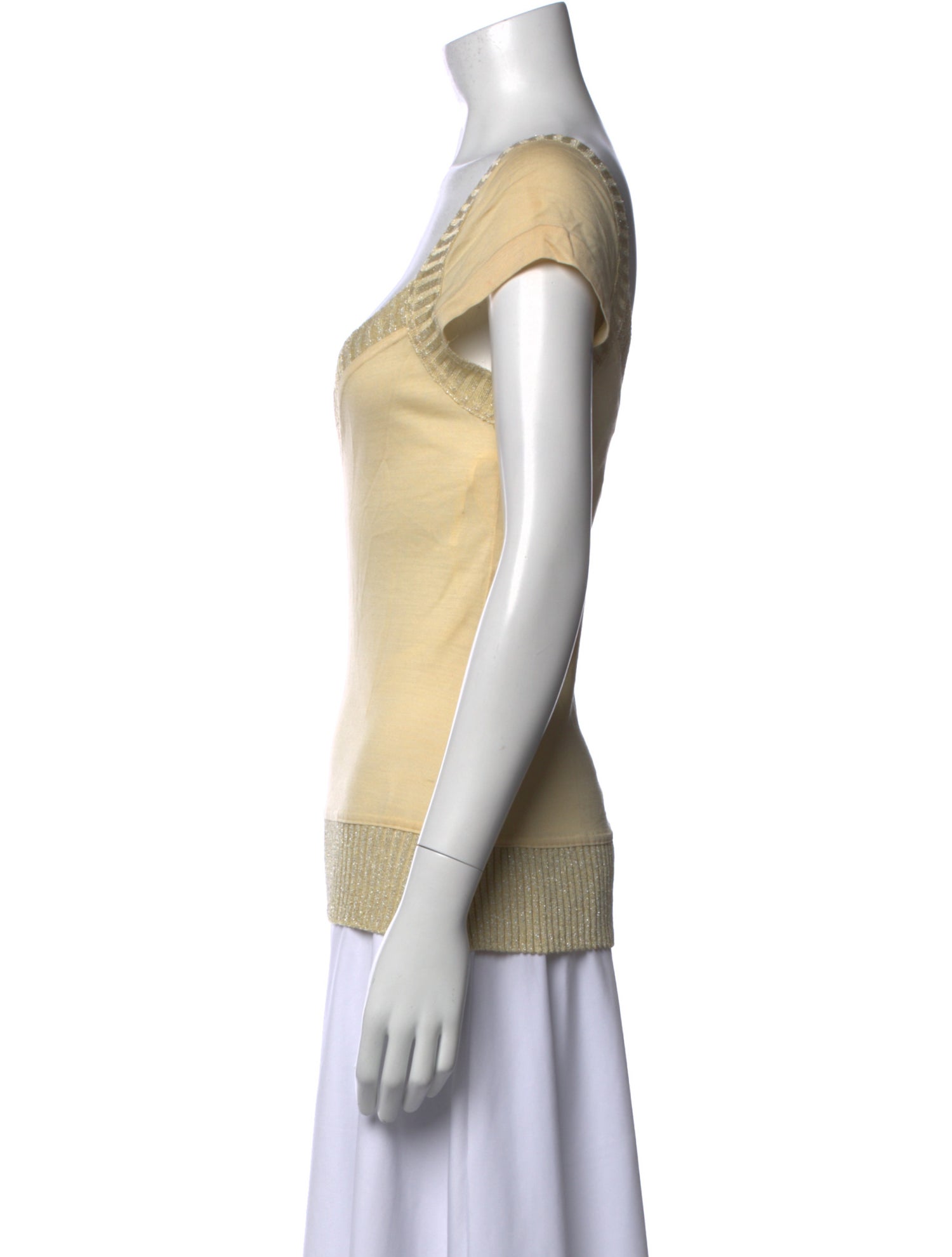Diane von Furstenberg Silk V-Neck Top